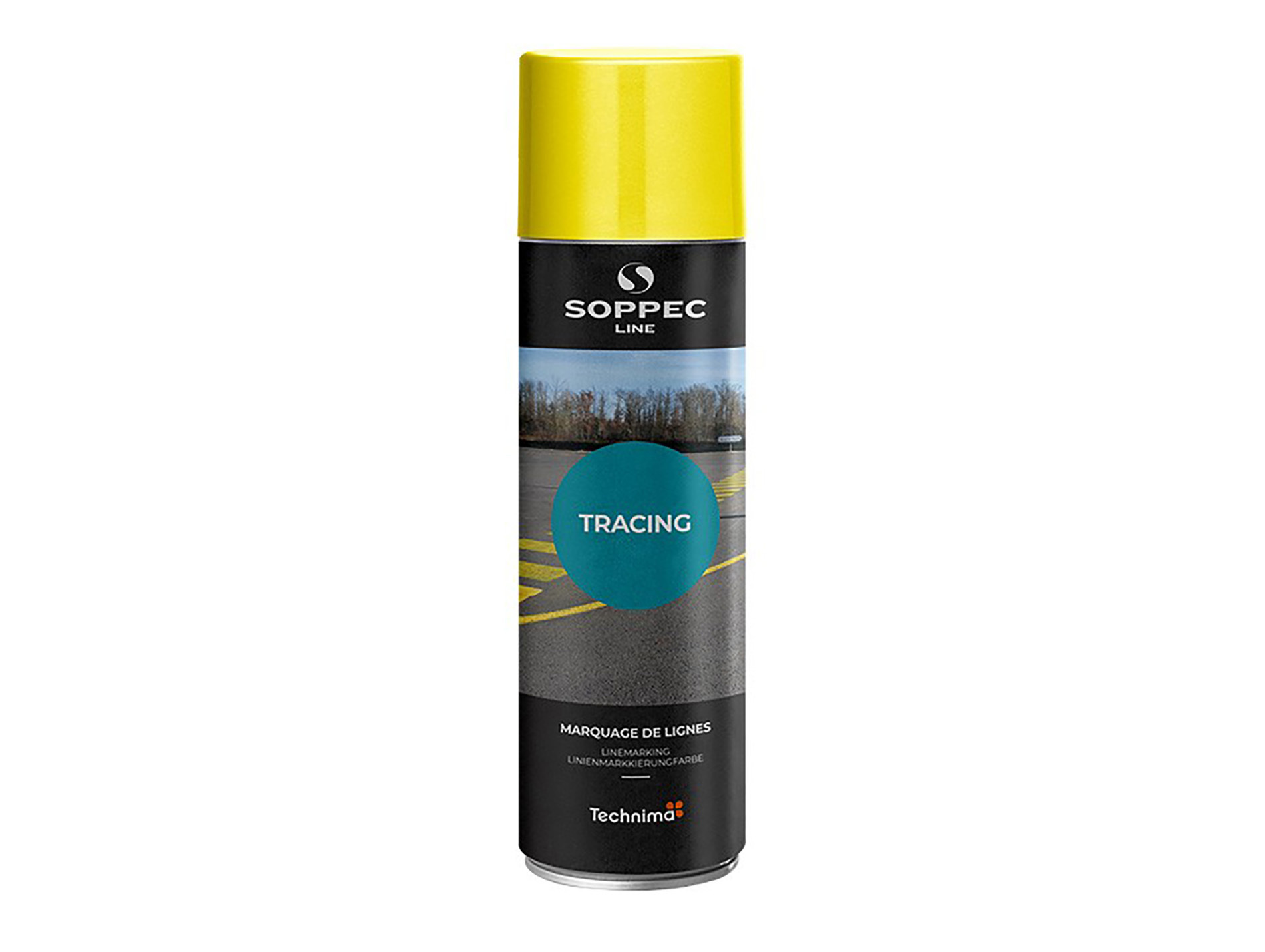 Peinture de traçage de lignes SOPPEC Jaune 500ml