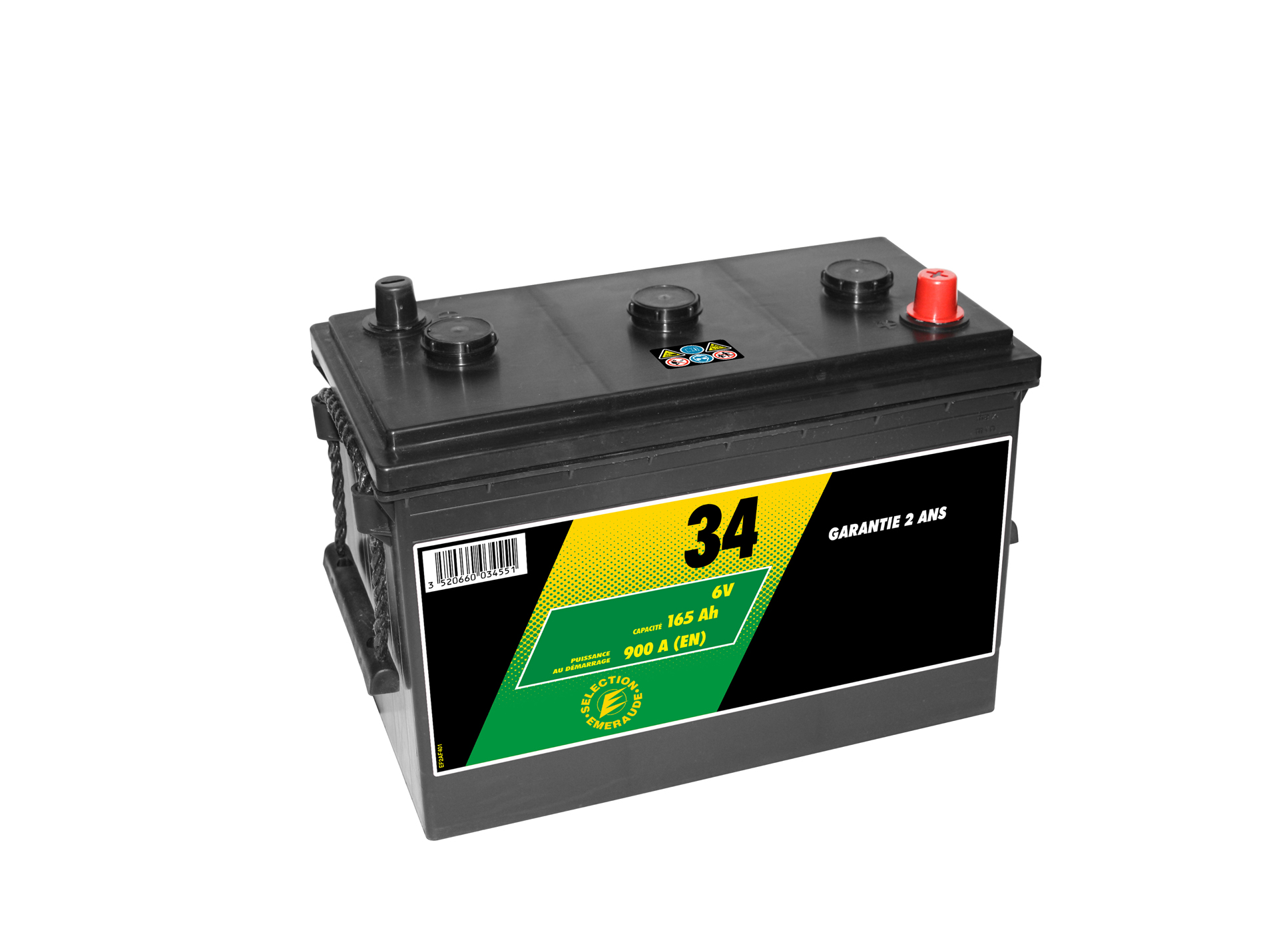 Batterie SELECTION EMERAUDE N°34 6V 165AH 900A(EN)