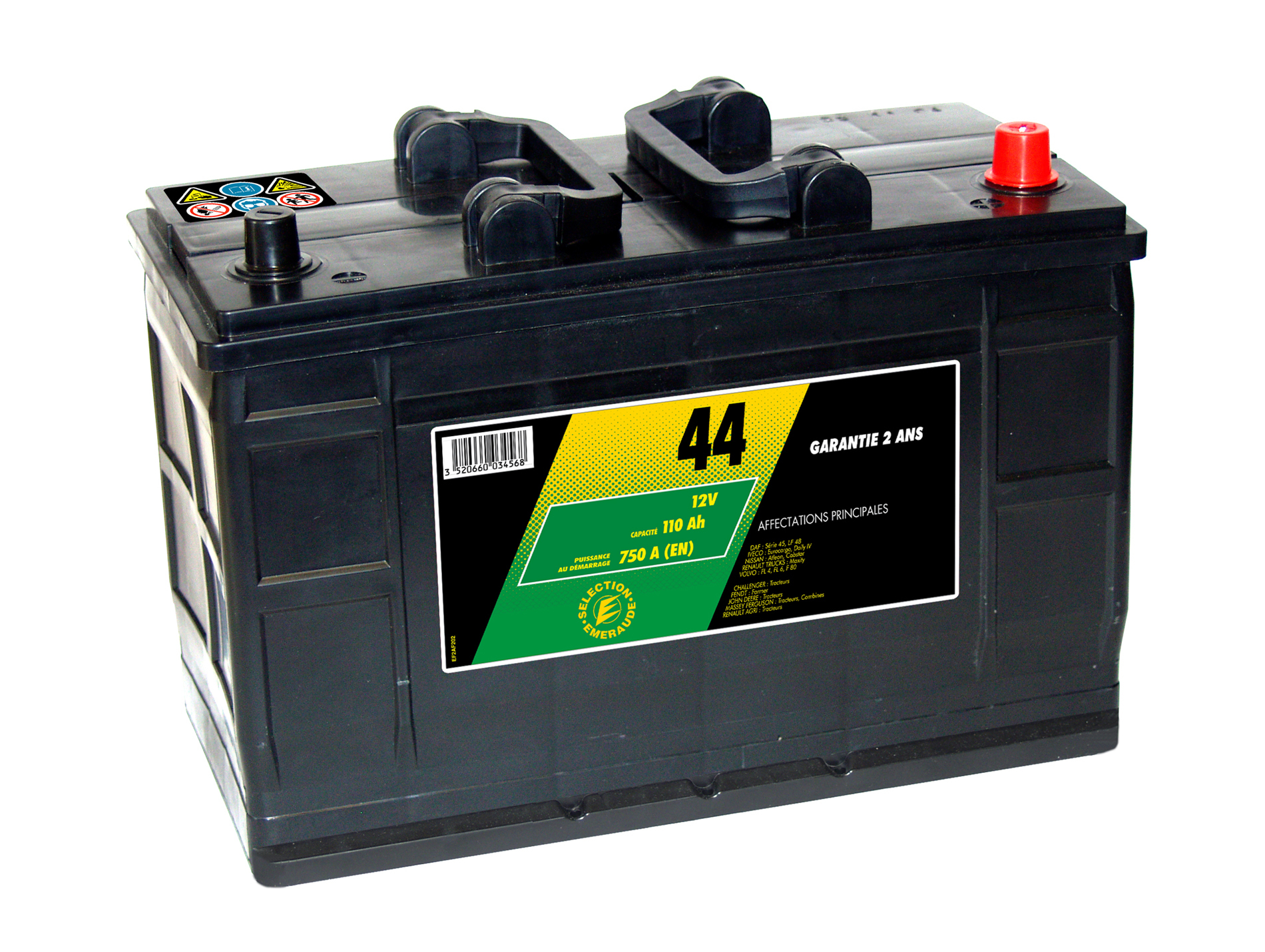 Batterie SELECTION EMERAUDE N°44 12V 110AH 750A(EN)