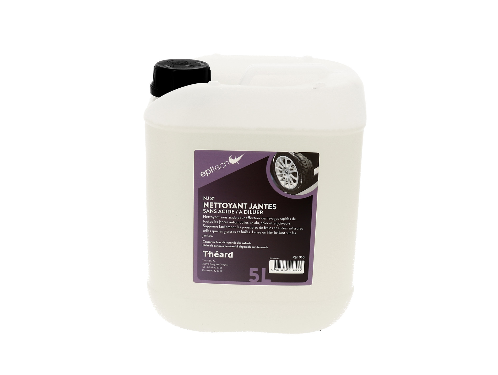 Nettoyant jantes NJ91 sans acide à diluer