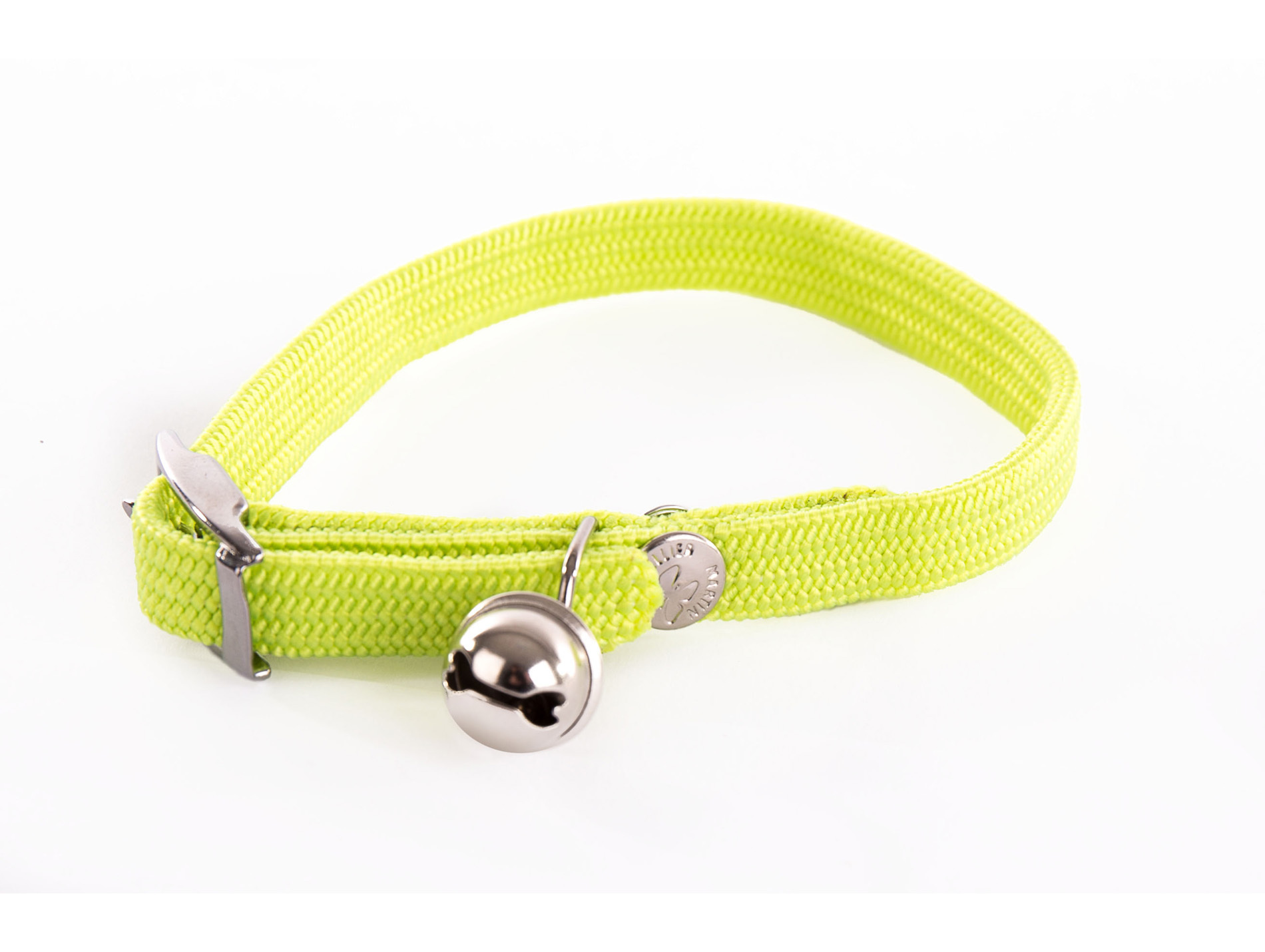 Collier chat élastique 10mm L.30cm vert