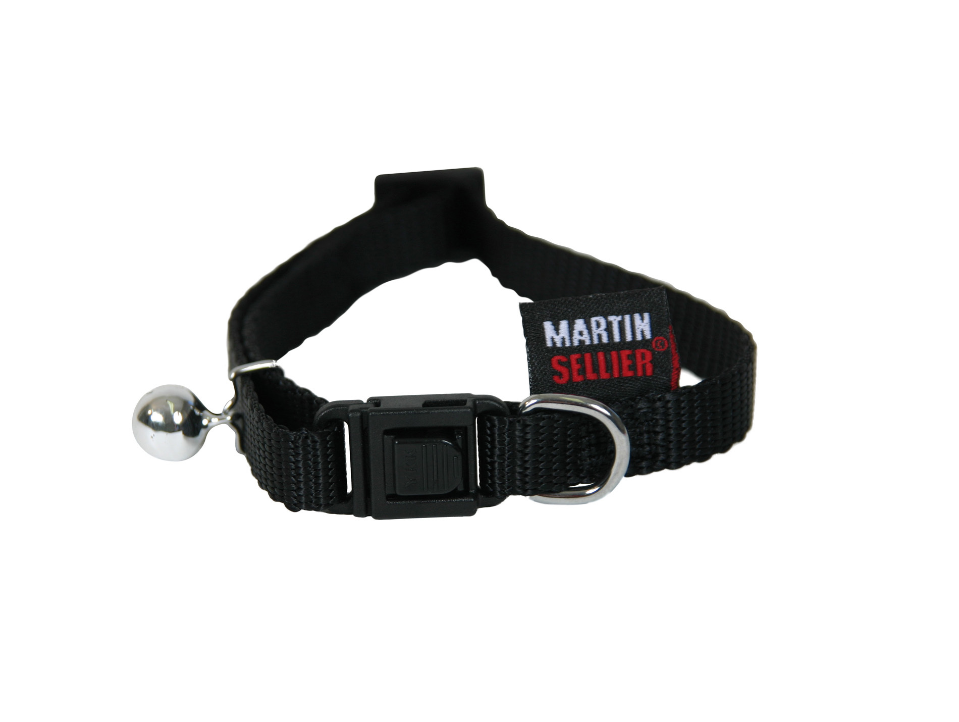 Collier chat 10mm L.20/30cm noir