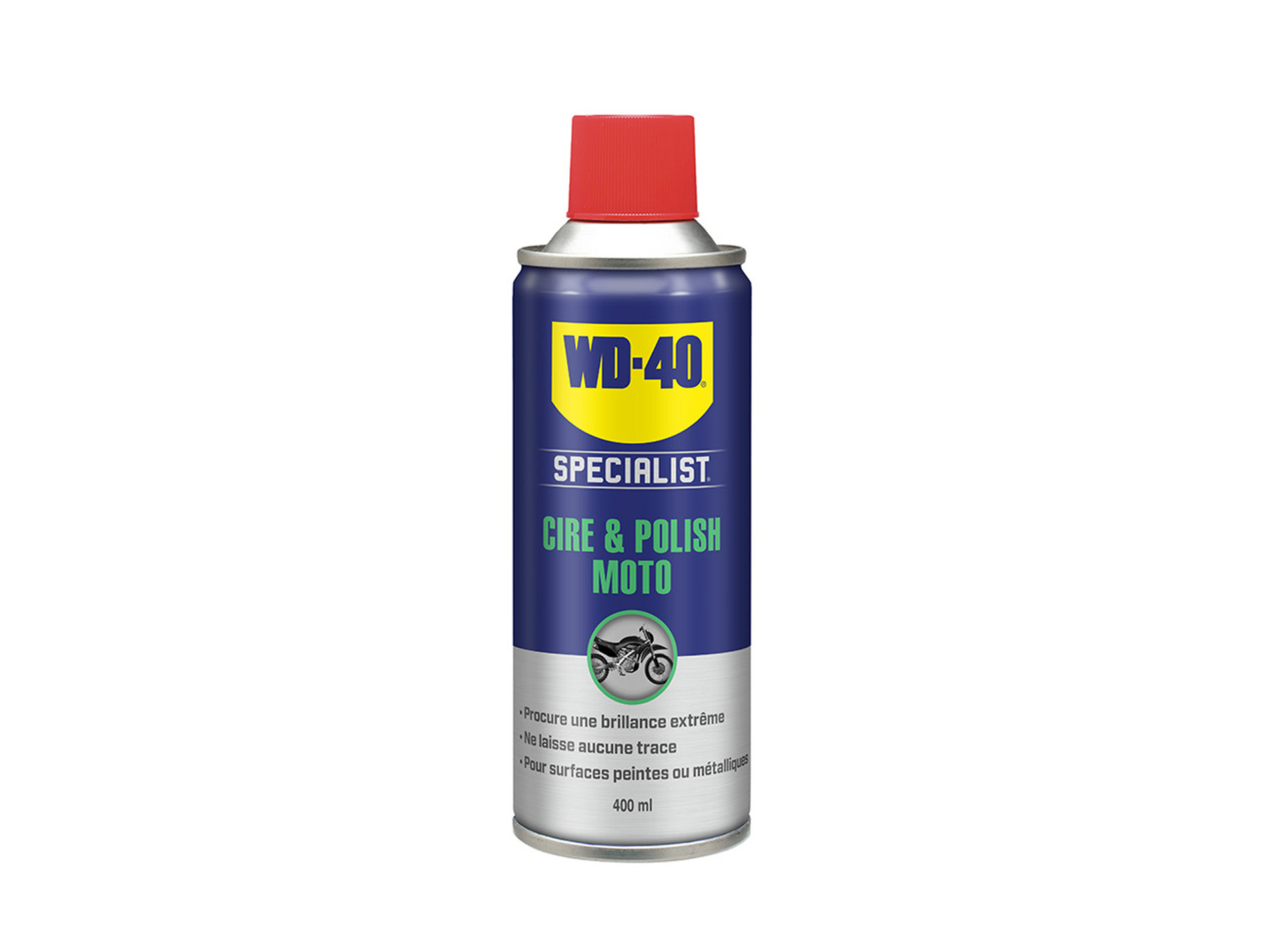 Cire polish WD40 moto aérosol 400ml