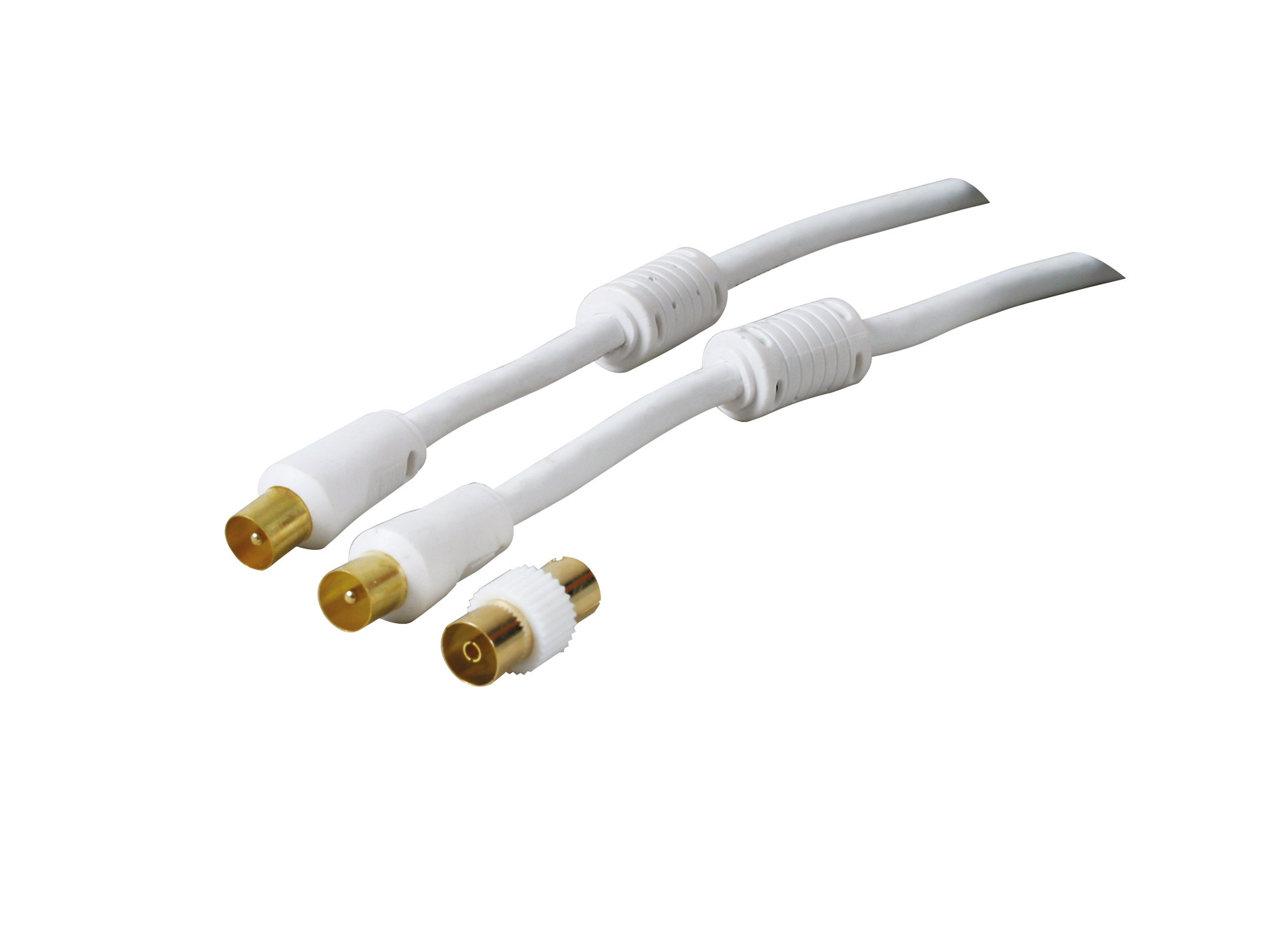 Prolongateur or mâle/mâle 10m + adaptateur