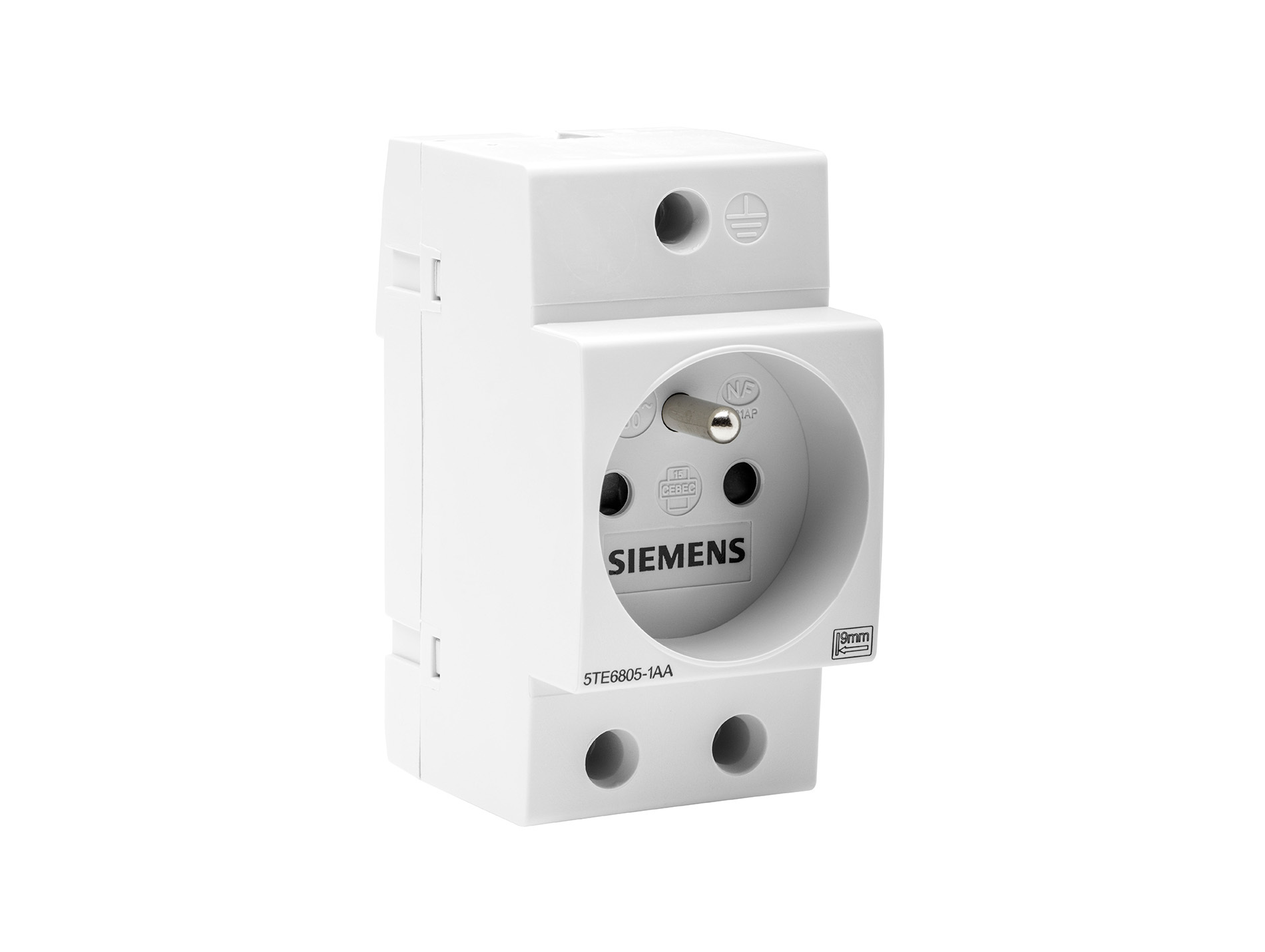 Prise modulaire 2P+T 16A 2,5 modules SIEMENS