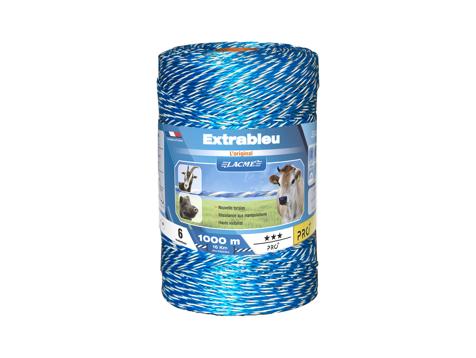Fil ExtraBleu LACME 6 conducteurs Ø3mm L.1000m