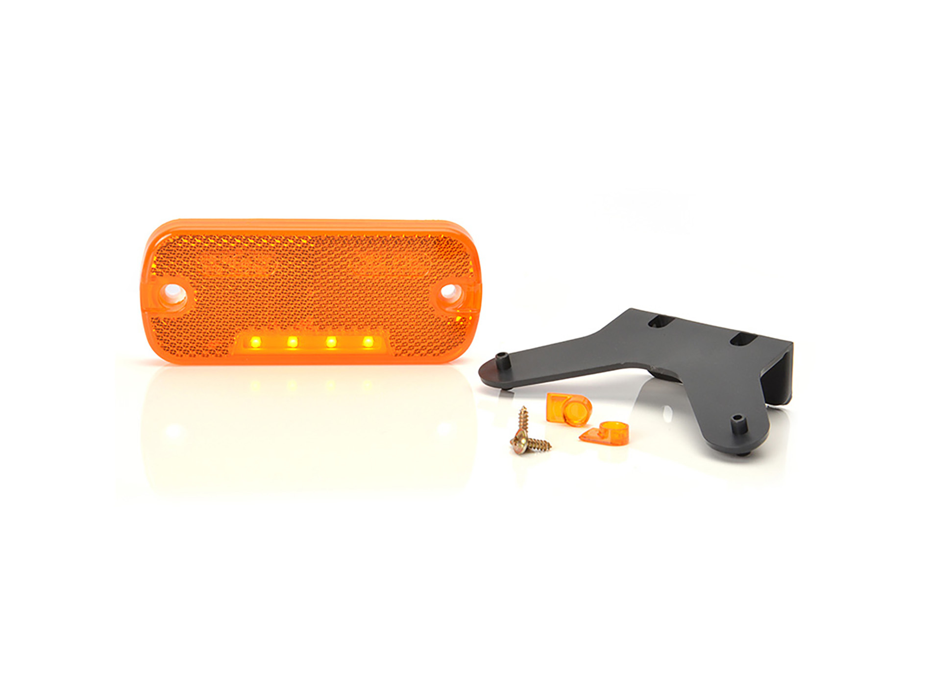 Feu side-marker LED à poser avec équerre 12/24v