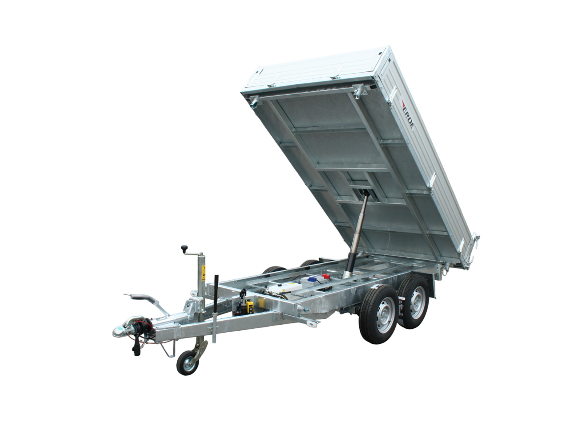 Remorque tri-benne ERDE Expert BE 162 PM freinée L.3,03m 3500kg