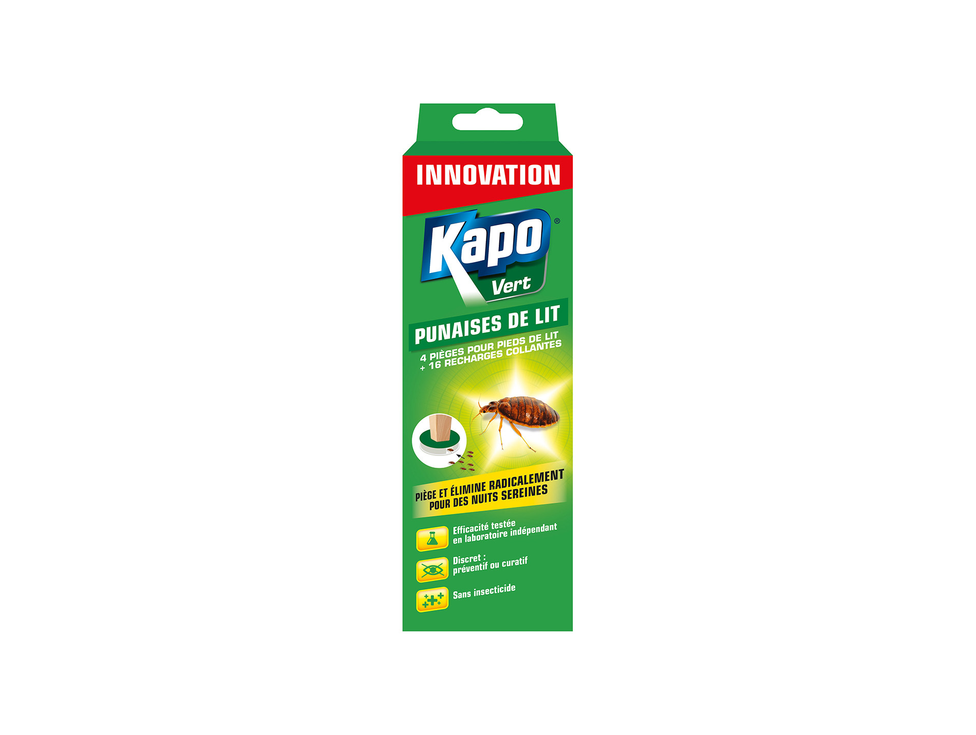 Pièges punaises de lit KAPO +16 recharges x4