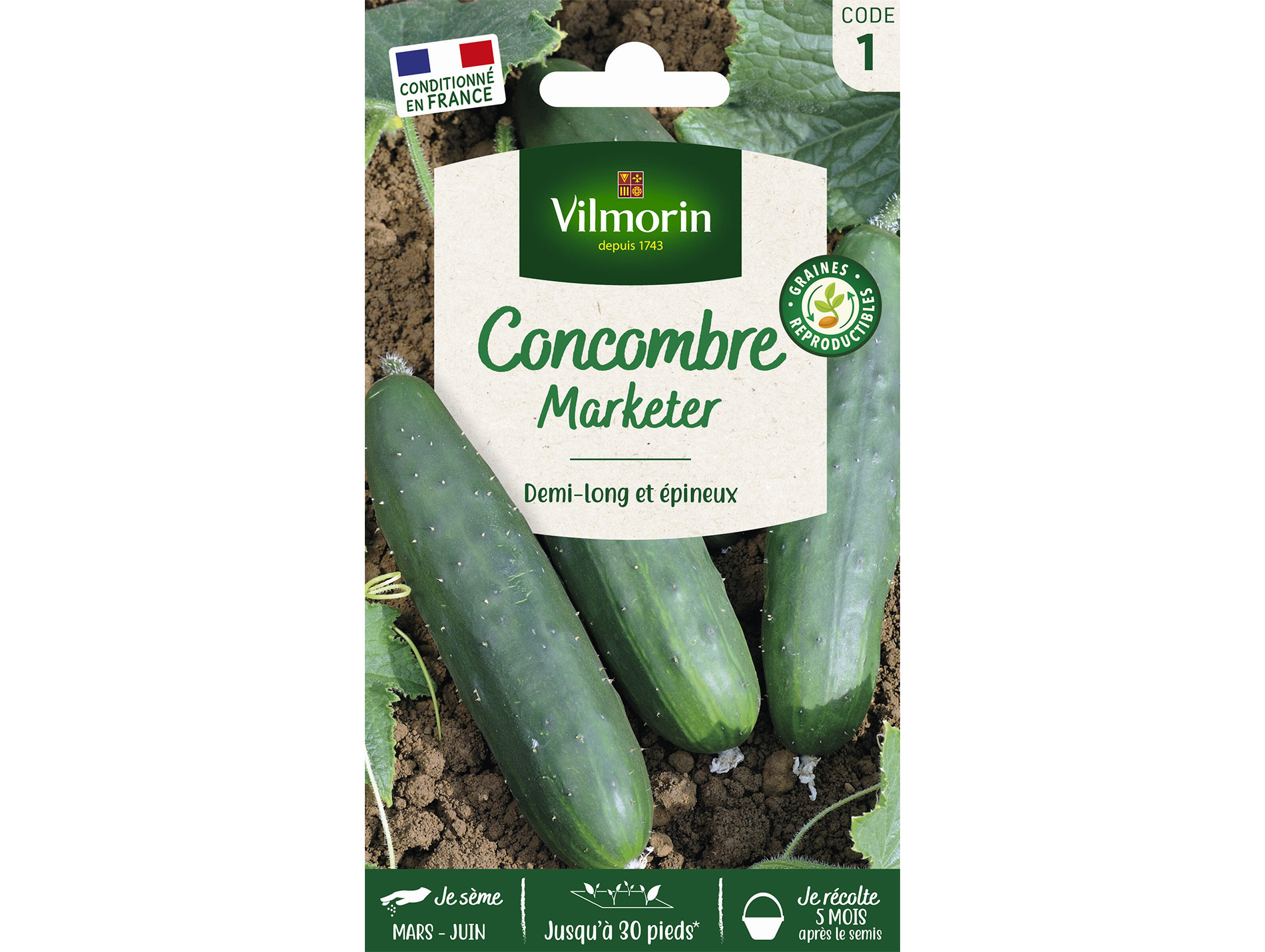 Cocombre Marketer VILMORIN Série 1