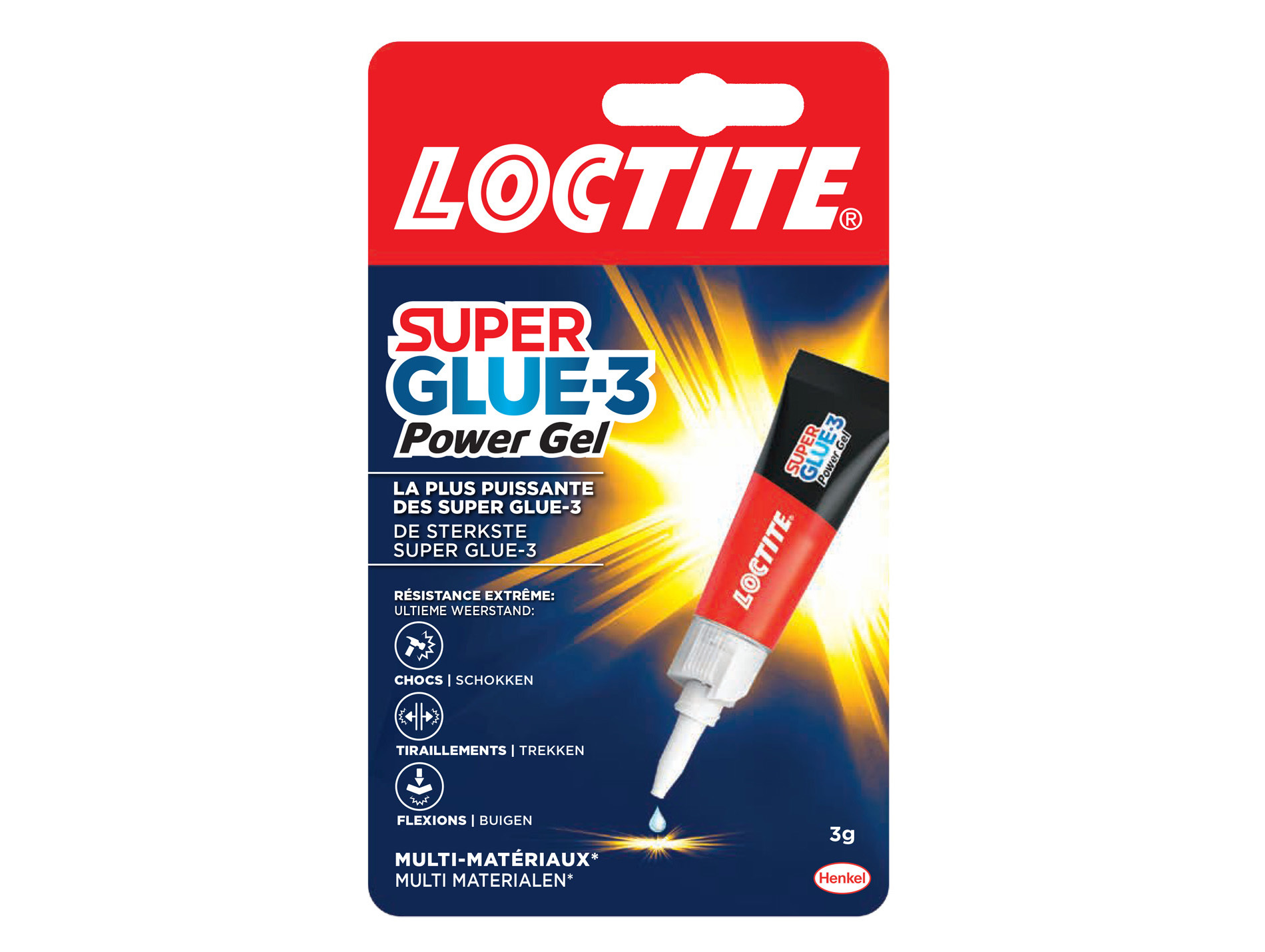 Superglue-3 LOCTITE Power gel transparent tube 3g