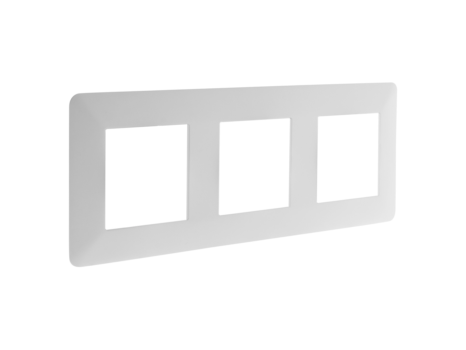 Plaque triple ZENITECH Artezo blanc