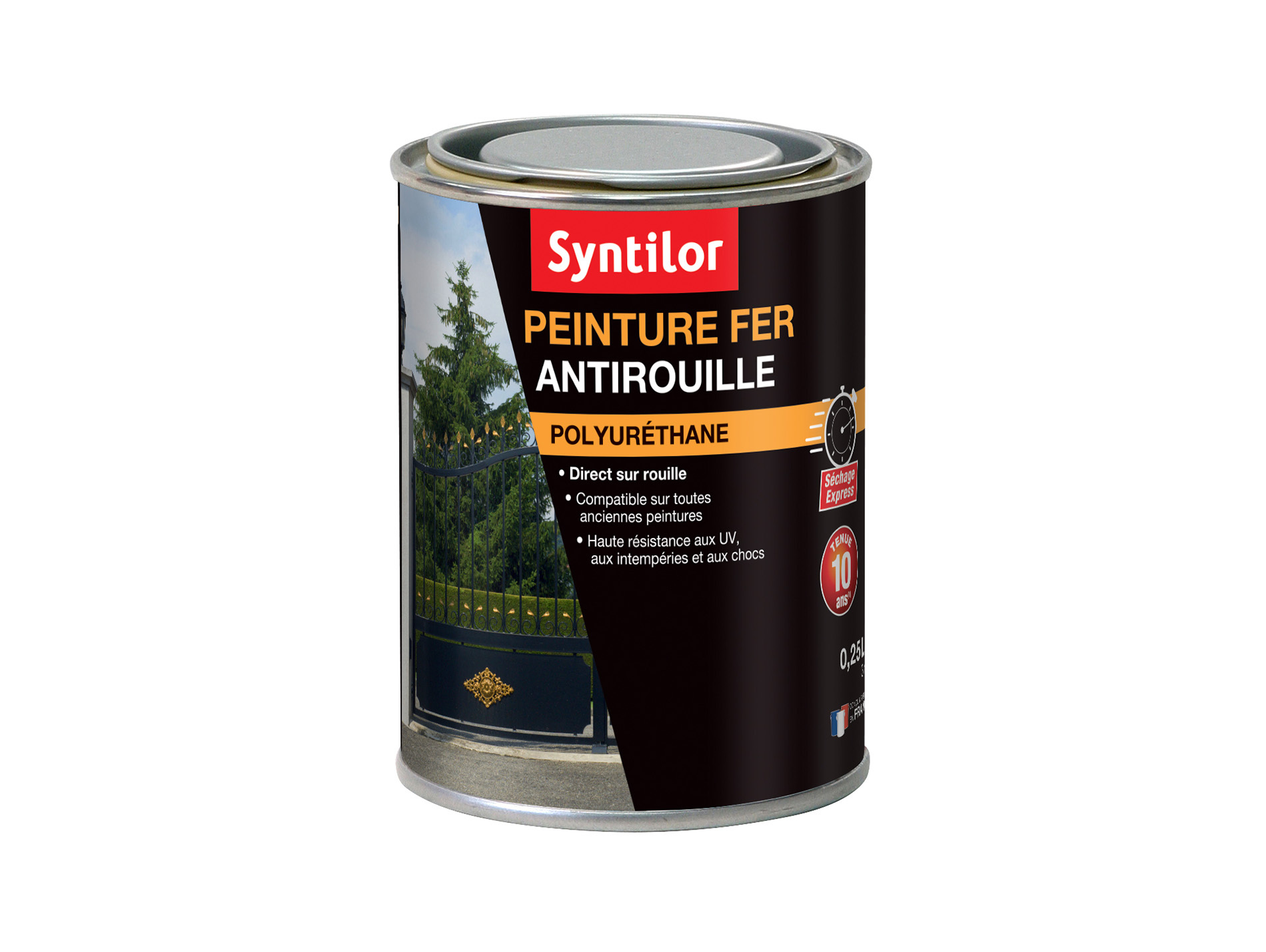 Peinture ferronnerie SYNTILOR Noir Mat 0,25L