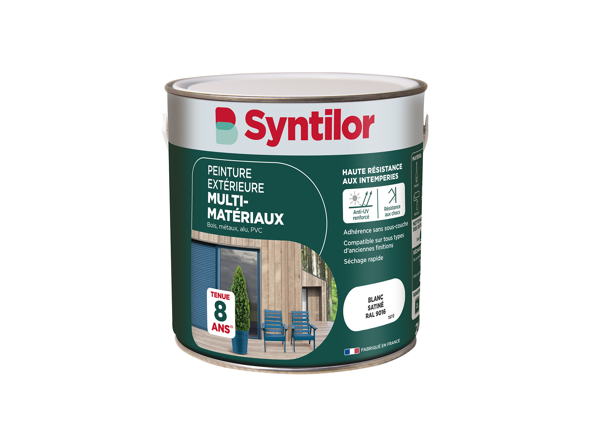 Peinture extérieure multi-matériaux SYNTILOR Blanc 2L