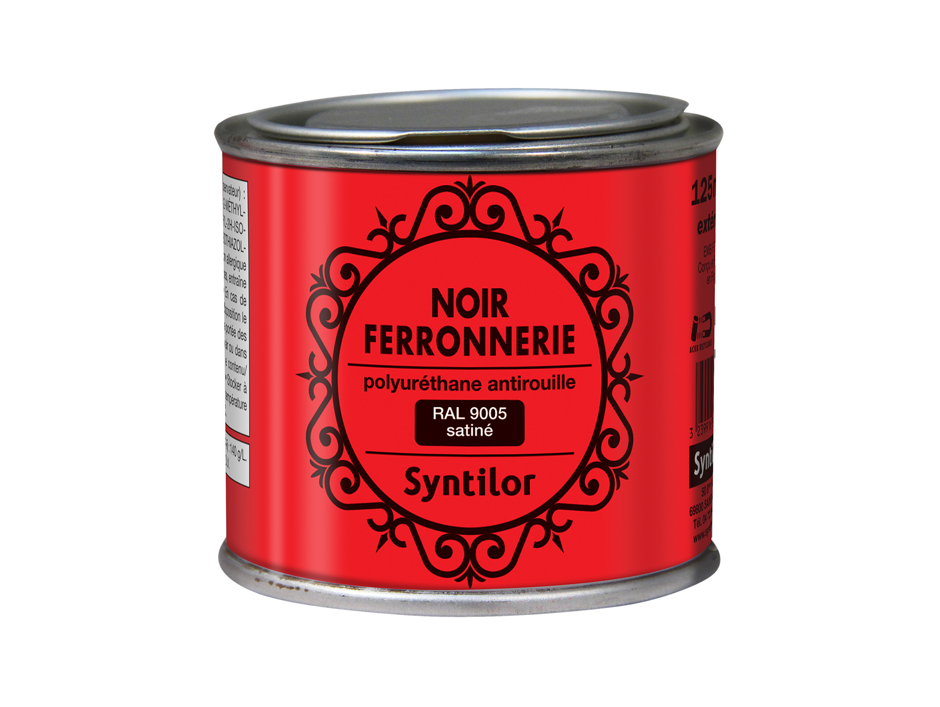Peinture ferronnerie SYNTILOR Noir Satiné 125ml