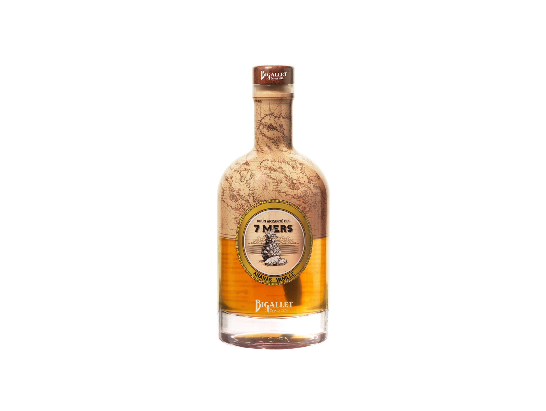 Rhum arrangé BIGALLET ananas vanille 70cl