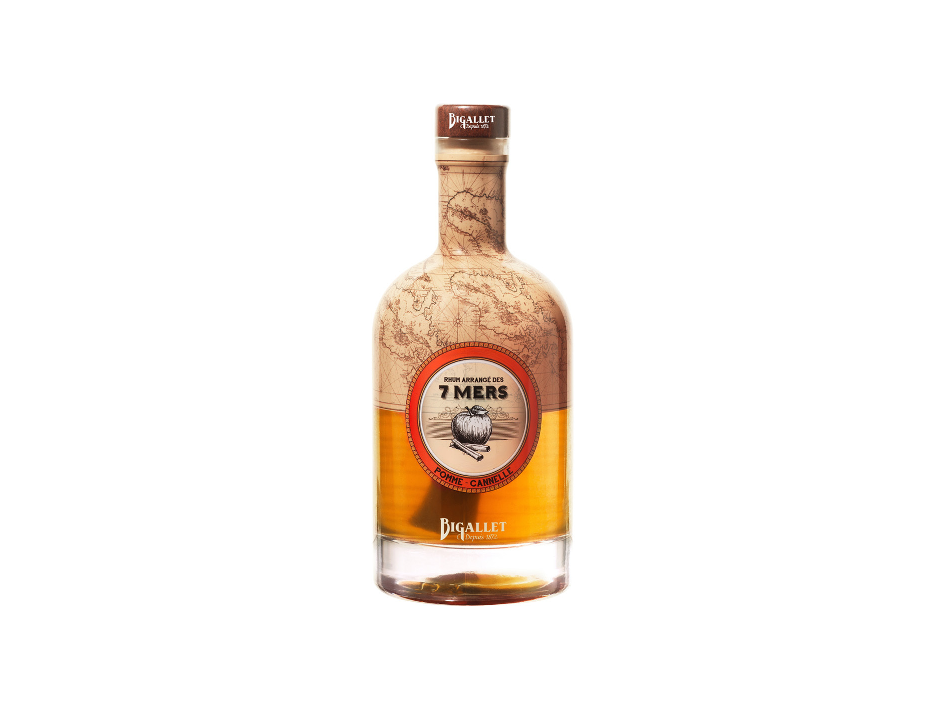 Rhum arrangé BIGALLET Pomme canelle 70cl