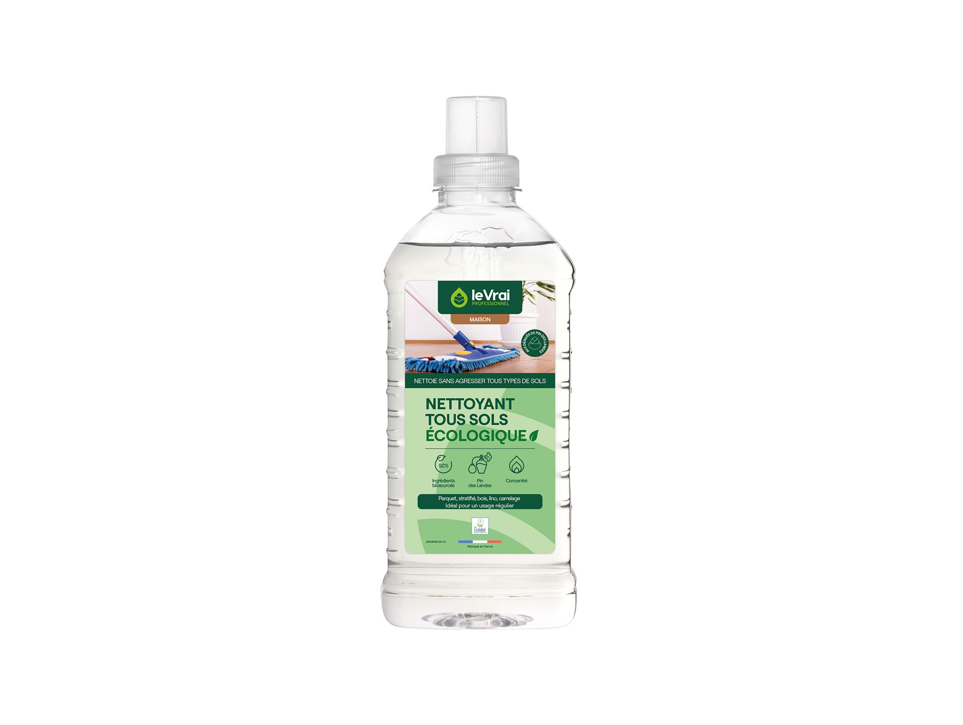 Nettoyant écologique LE VRAI tous sols 1L