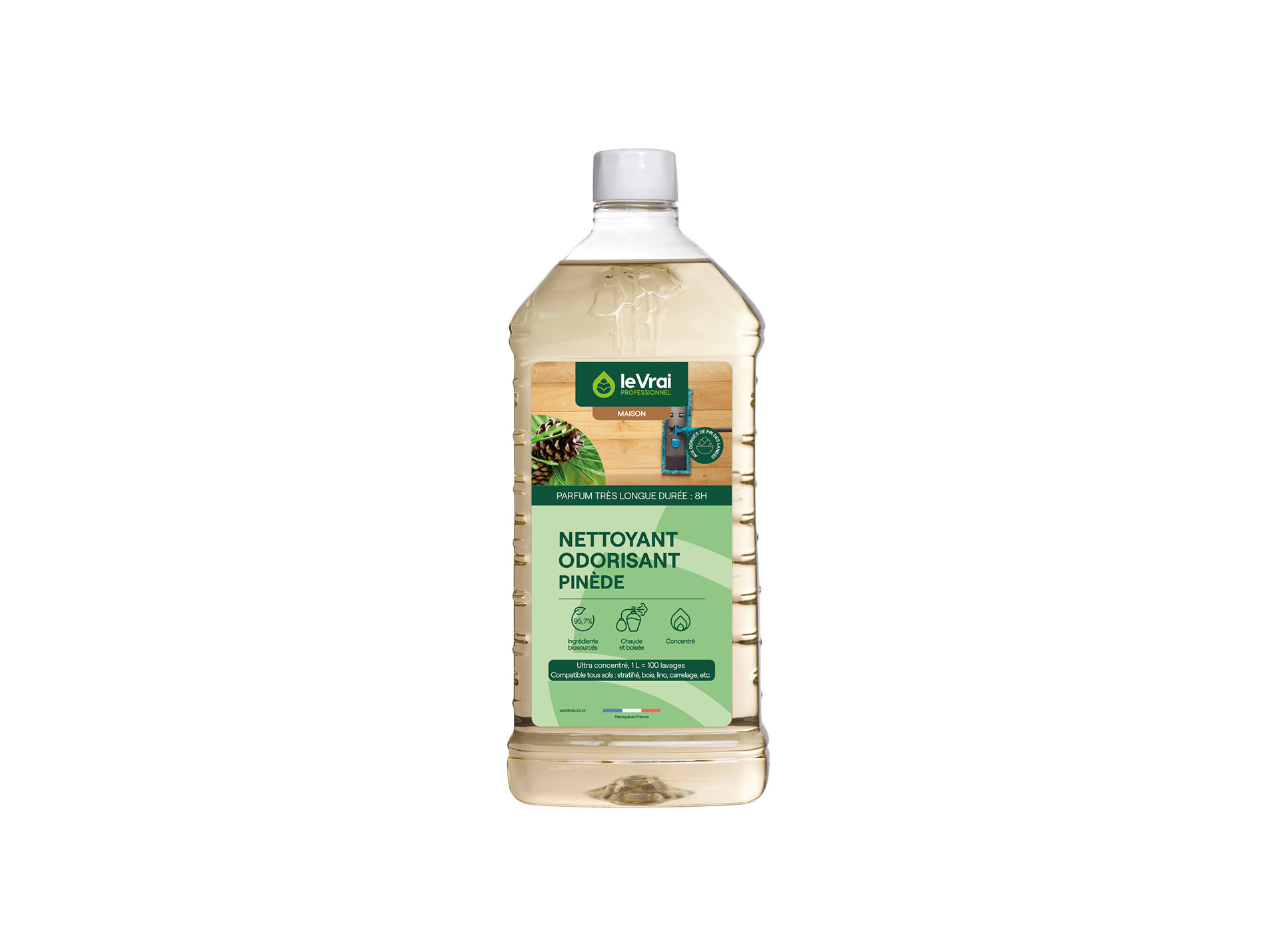Nettoyant odorisant LE VRAI pour sols senteur pinède 1L
