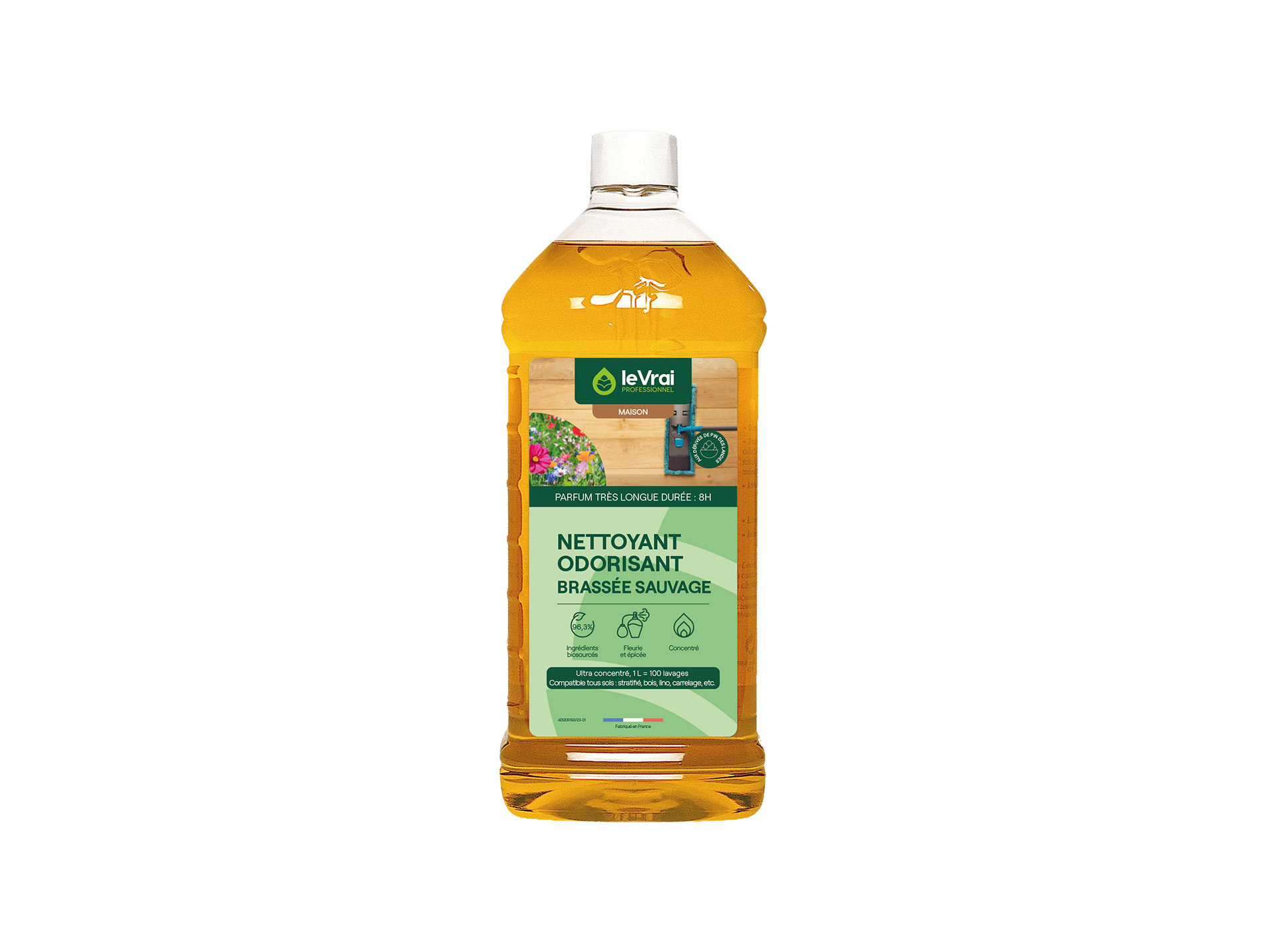 Nettoyant odorisant LE VRAI pour sols senteur brassée sauvage 1L
