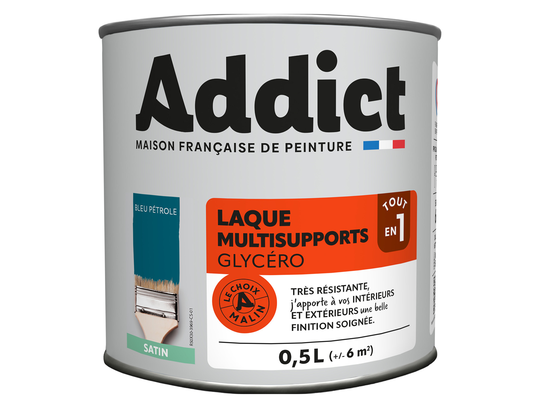 Peinture ADDICT pièces humides bleu pétrole 0.5L