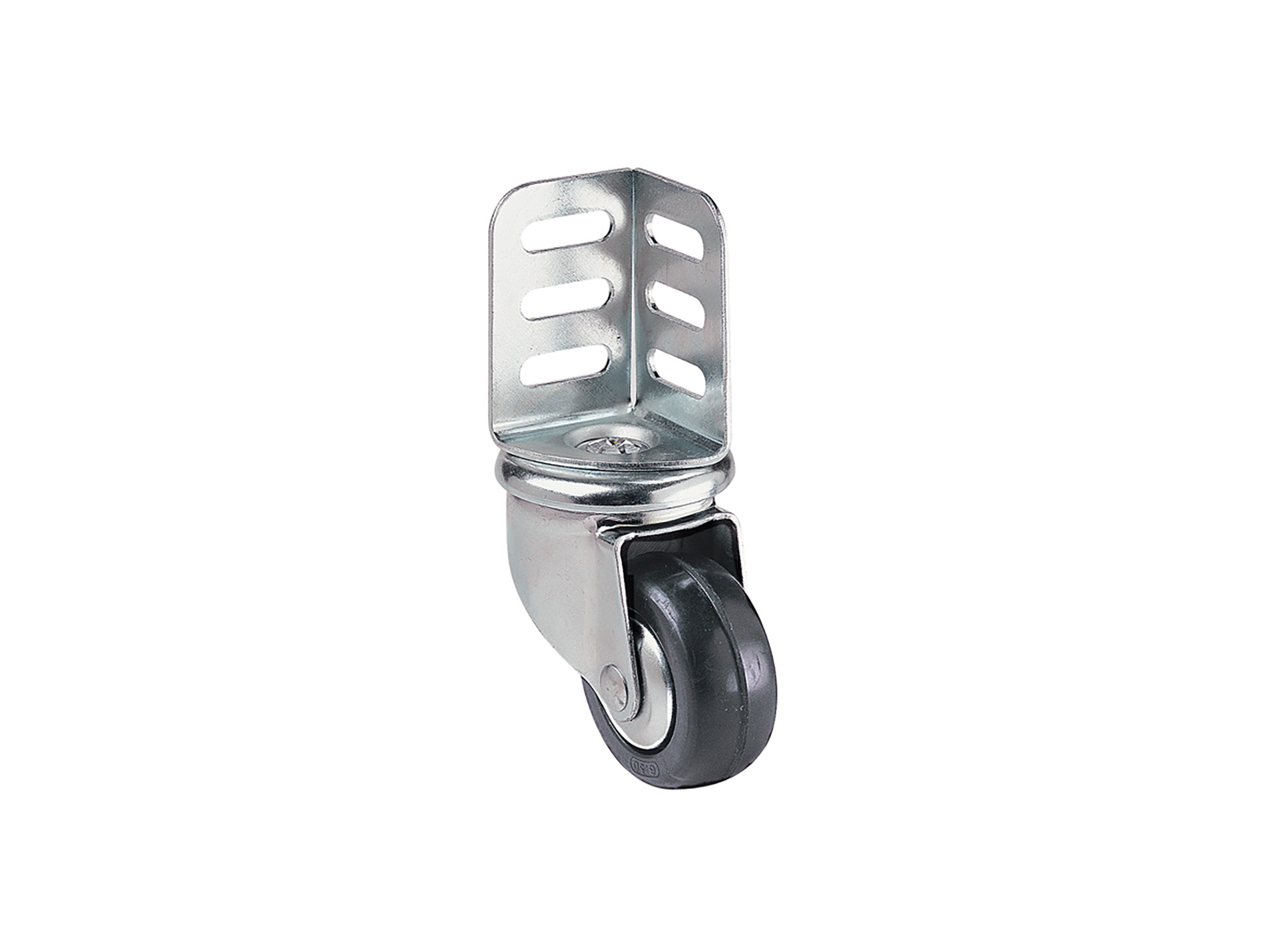 Roulette d'angle NORAIL pivotante noire 50mm lot de 4