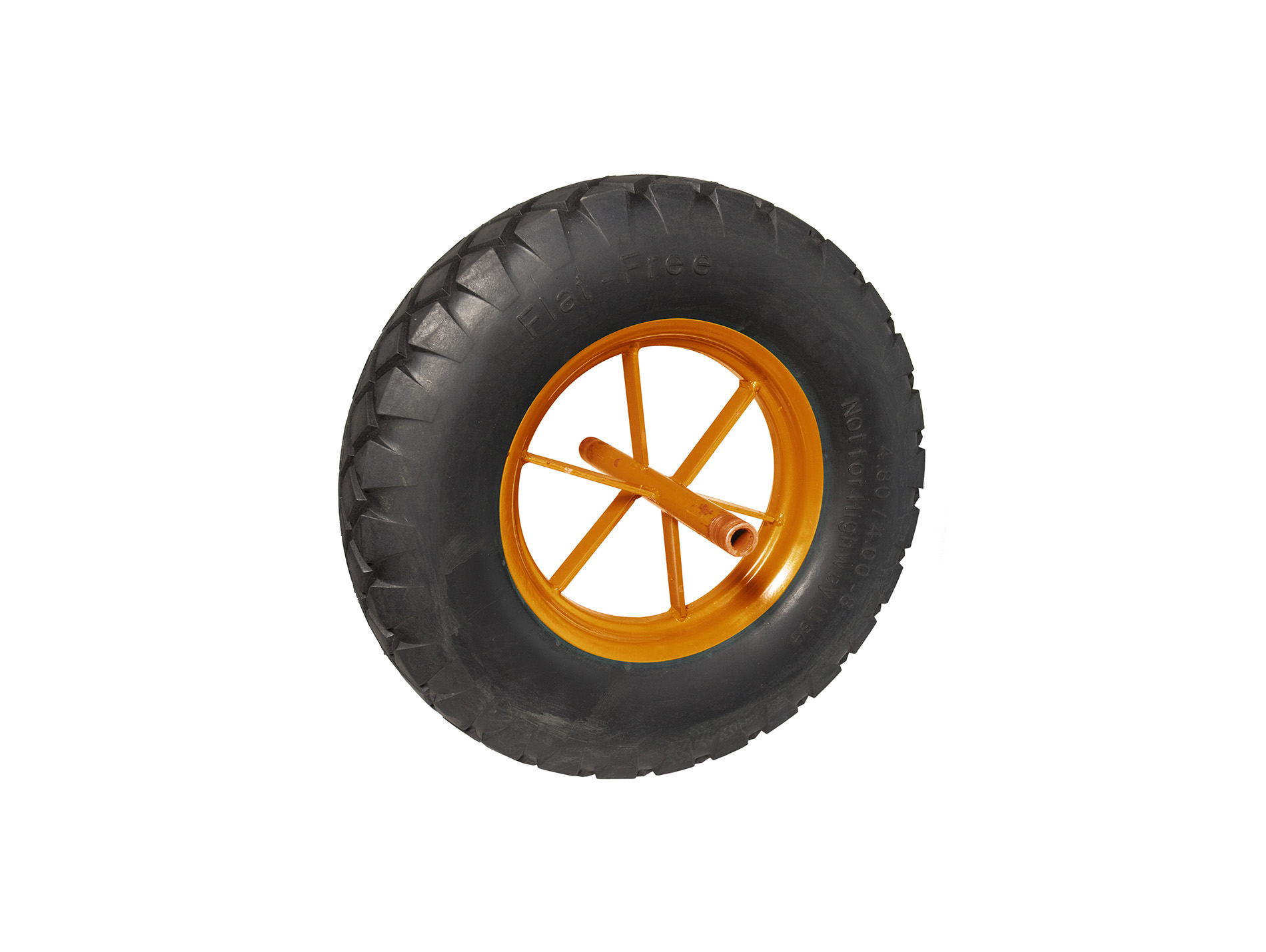 Roue de brouette NORAIL increvable 400mm axe 20mm