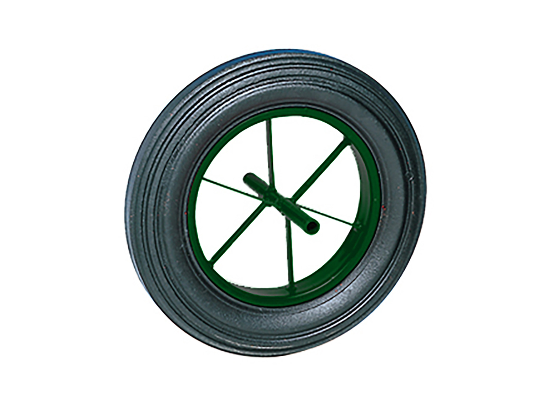 Roue de brouette NORAIL pleine 400mm axe 20mm 200kg