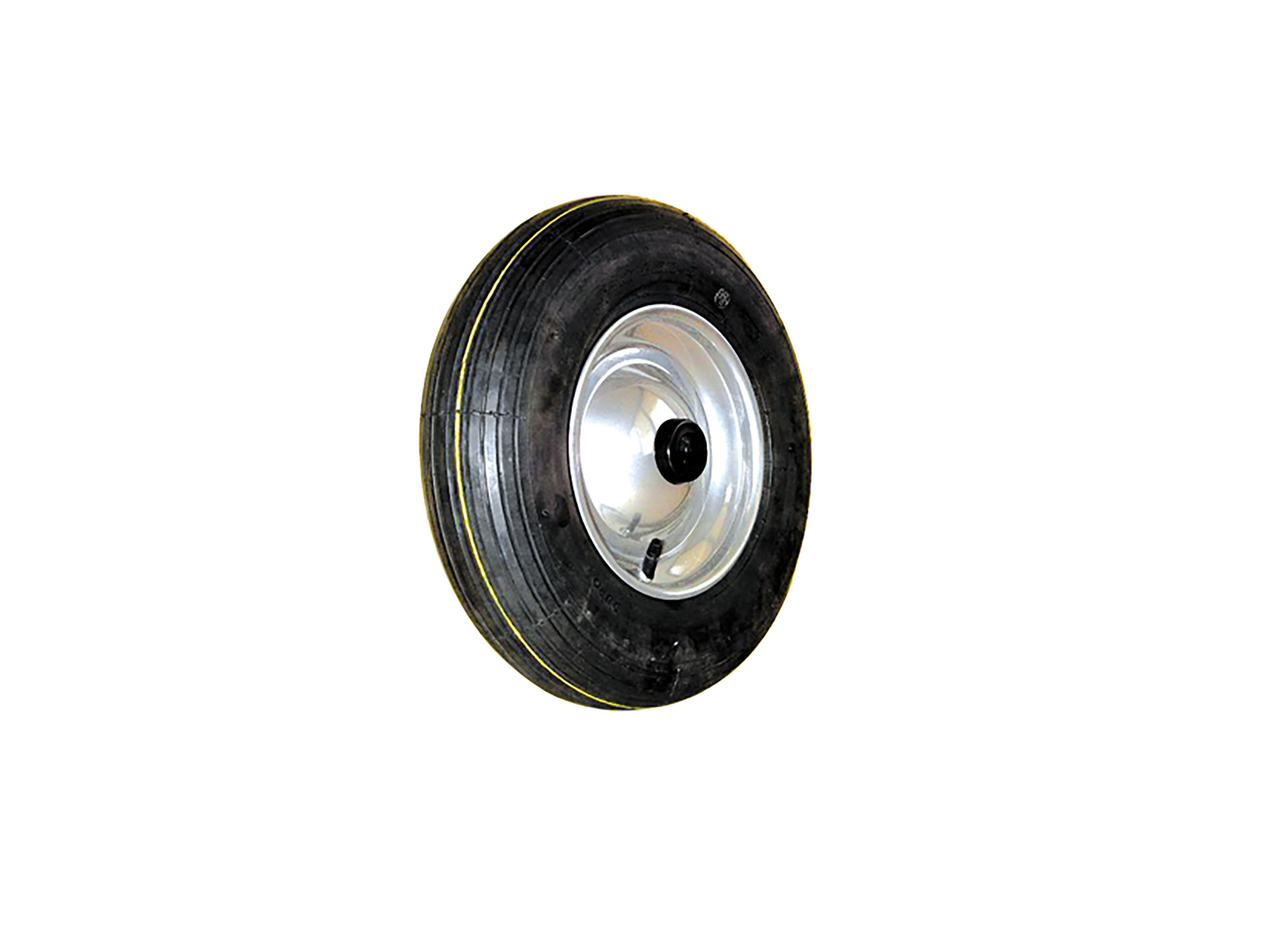 Roue gonflable NORAIL flasque acier 400mm alésage 25mm