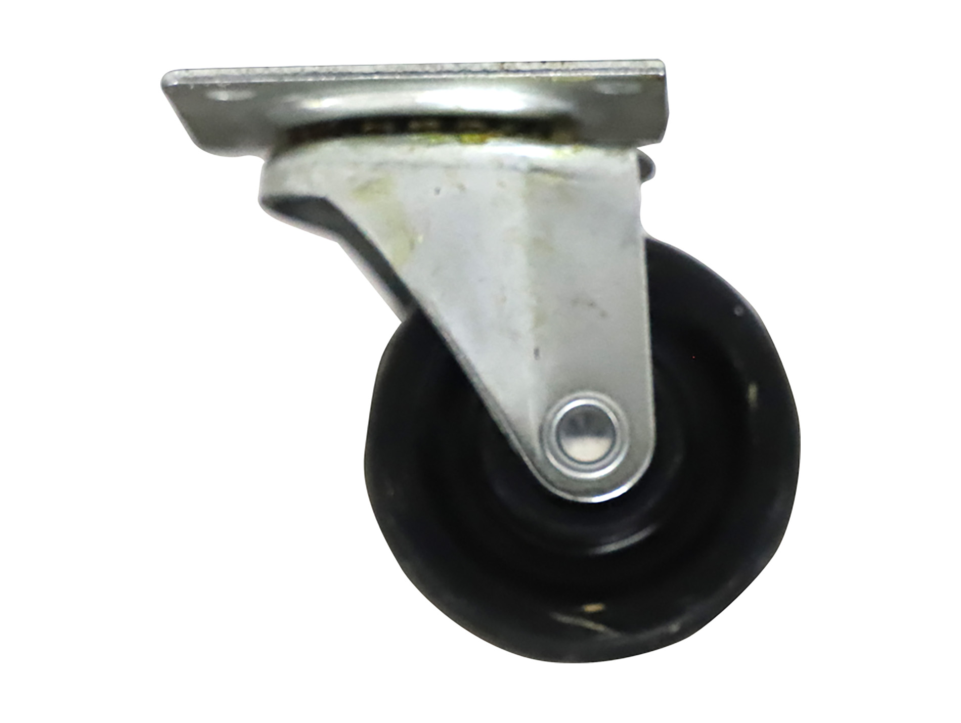 Roulette NORAIL pivotante caoutchouc noir 200mm 200kg