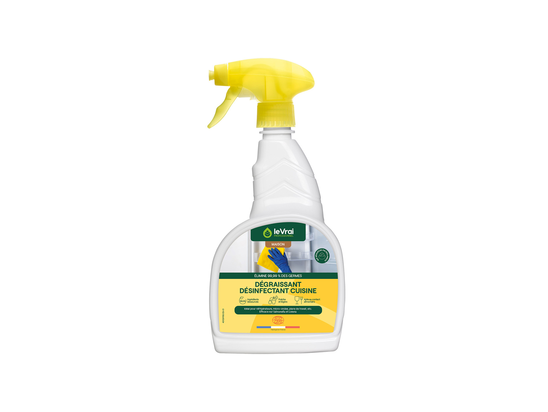 Dégraissant désinfectant LE VRAI pour cuisine 750ml