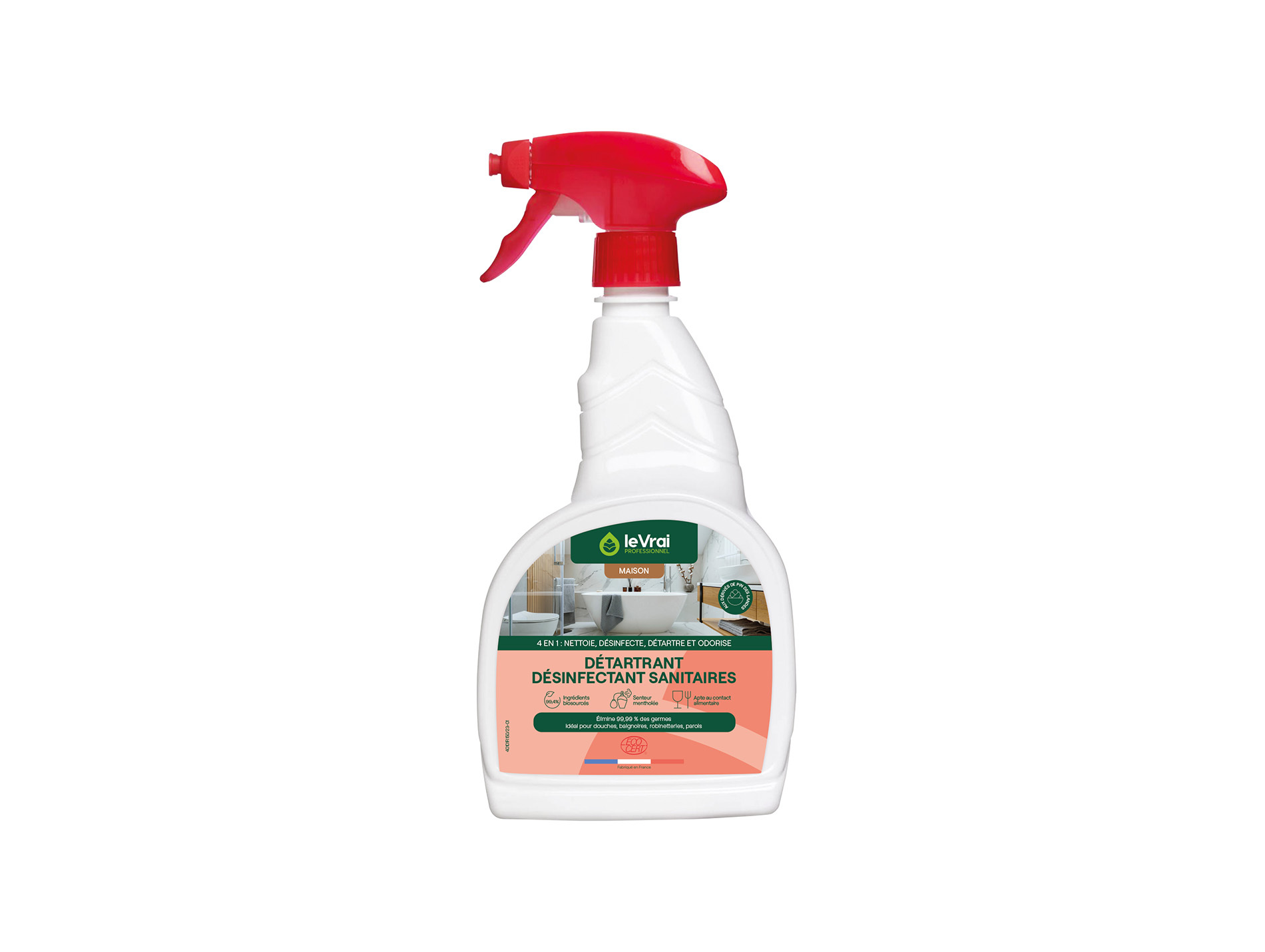 Détartrant désinfectant LE VRAI Sanitaires 750ml