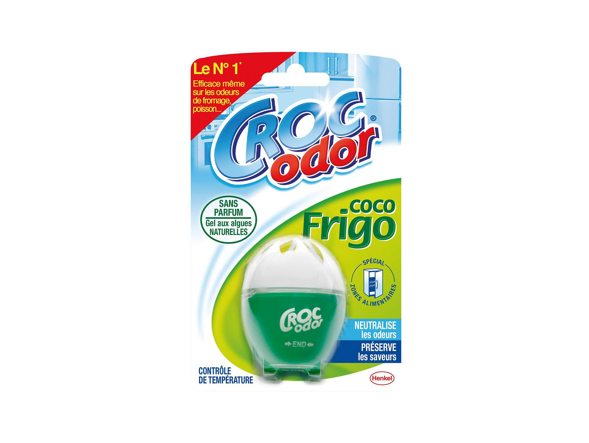 Désodorisant frigo CROC ODOR en gel 33g
