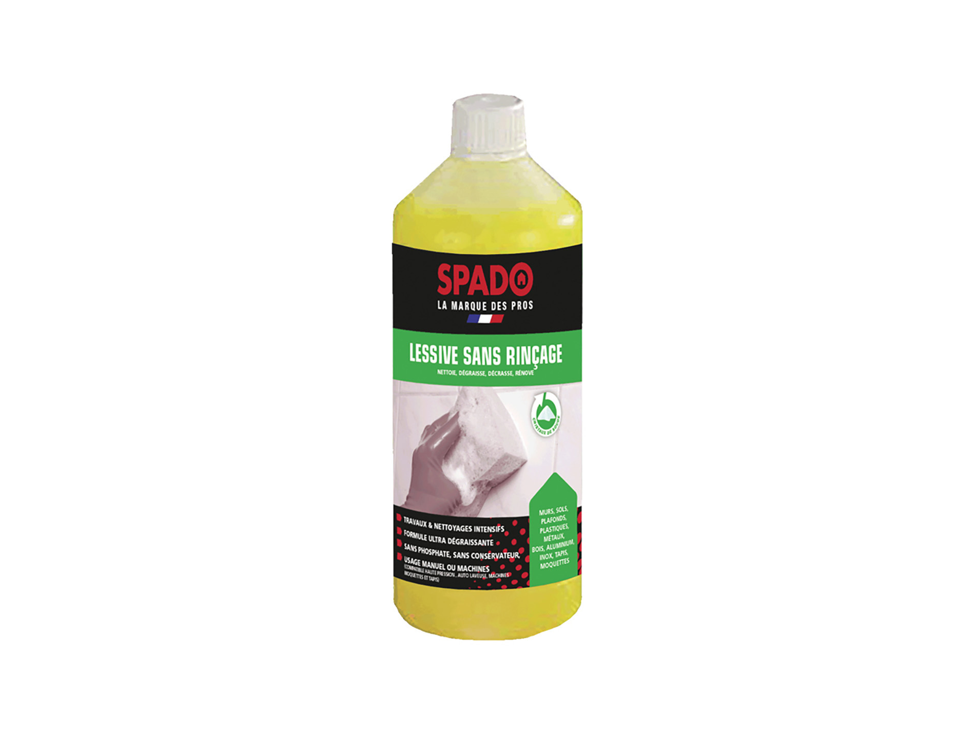 Lessive concentrée SPADO sans rinçage pour gros travaux 1L