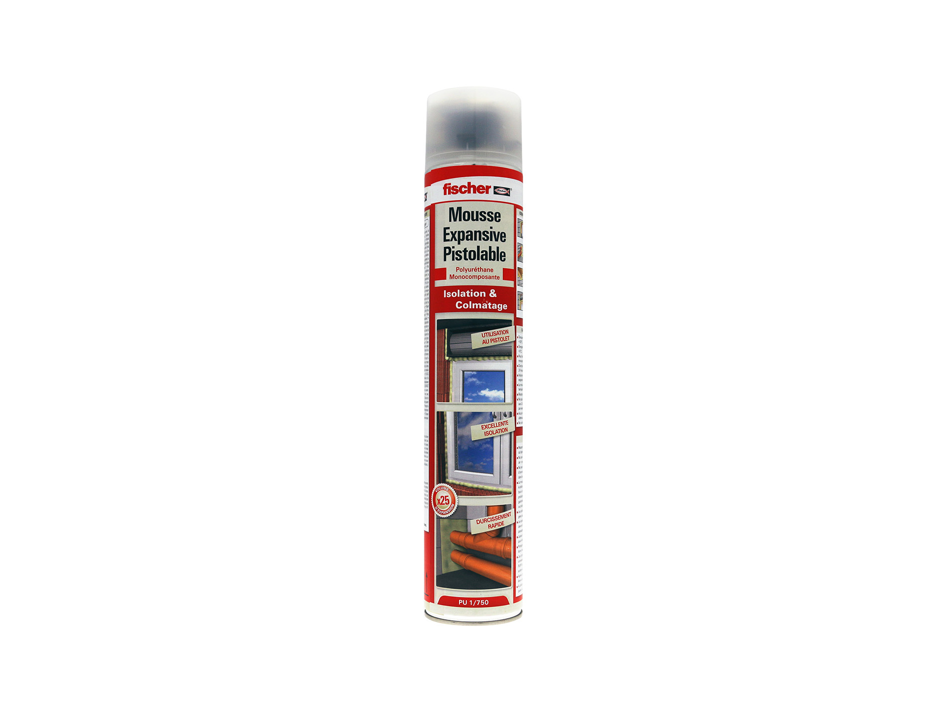 Mousse PU FISCHER PUP pistolable 750ml beige