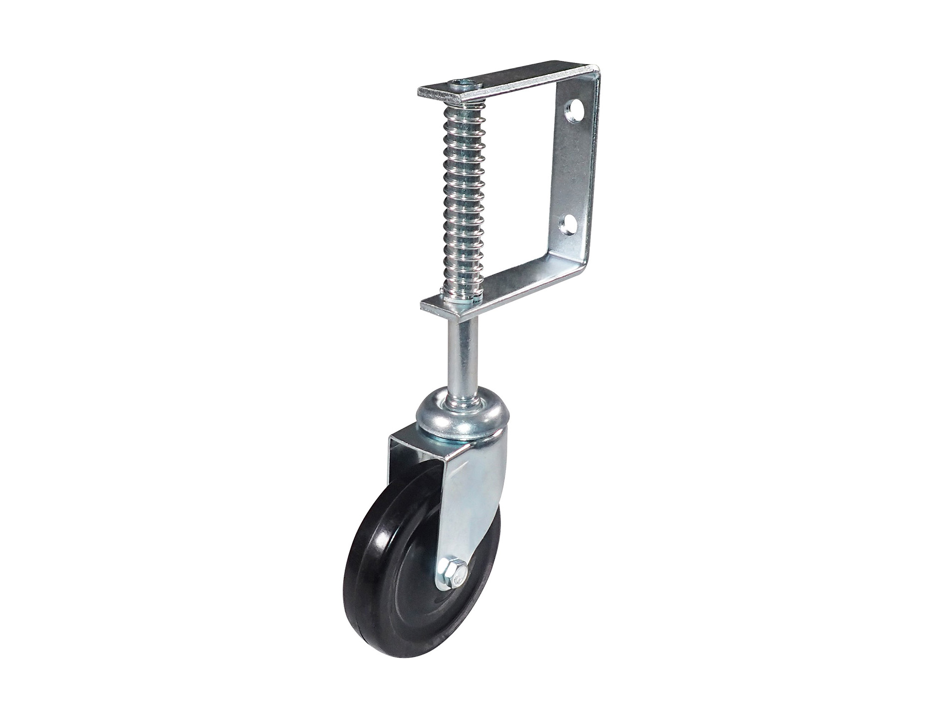 Roulette de portail CAUJOLLE pivotante 100mm ressort 12kg