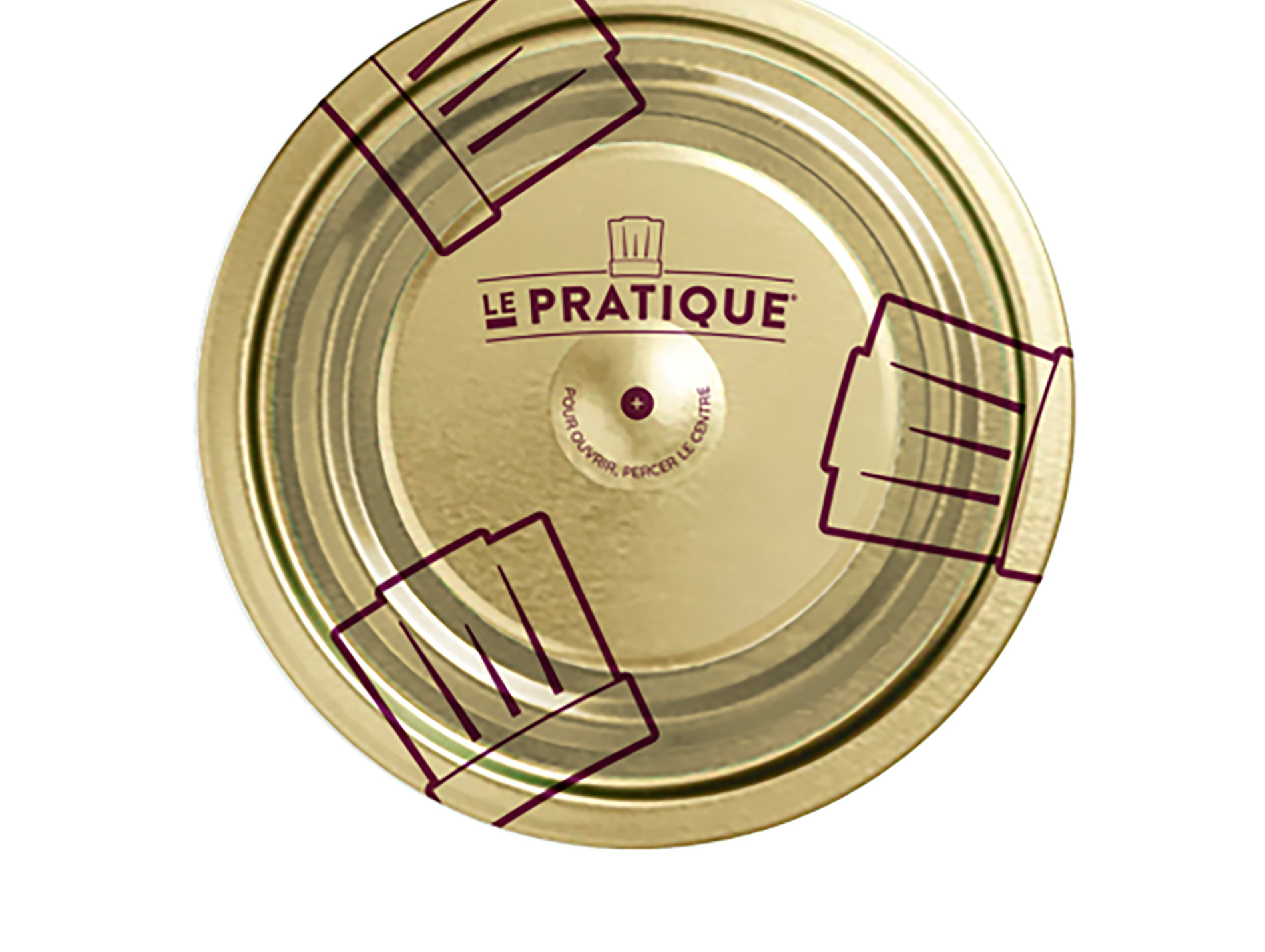 Capsules universelles pour bocaux LE PRATIQUE Ø100mm x10