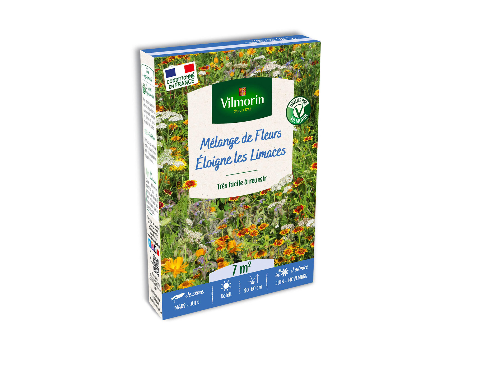 Mélange de fleurs GONDIAN anti-limace 7m²