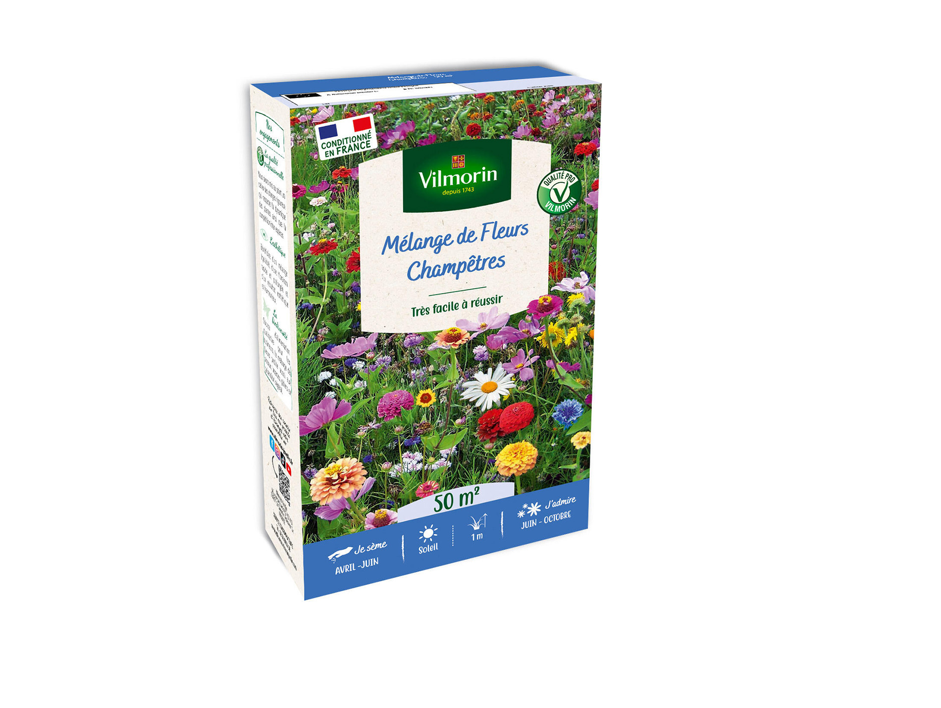 Mélange de fleurs GONDIAN champêtre 50m²