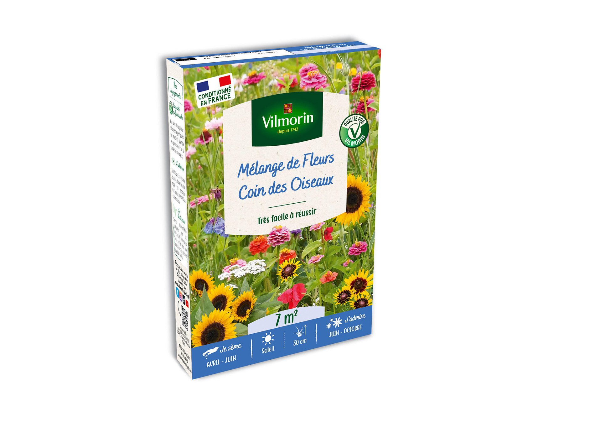 Mélange de fleurs GONDIAN coin oiseaux 7m²