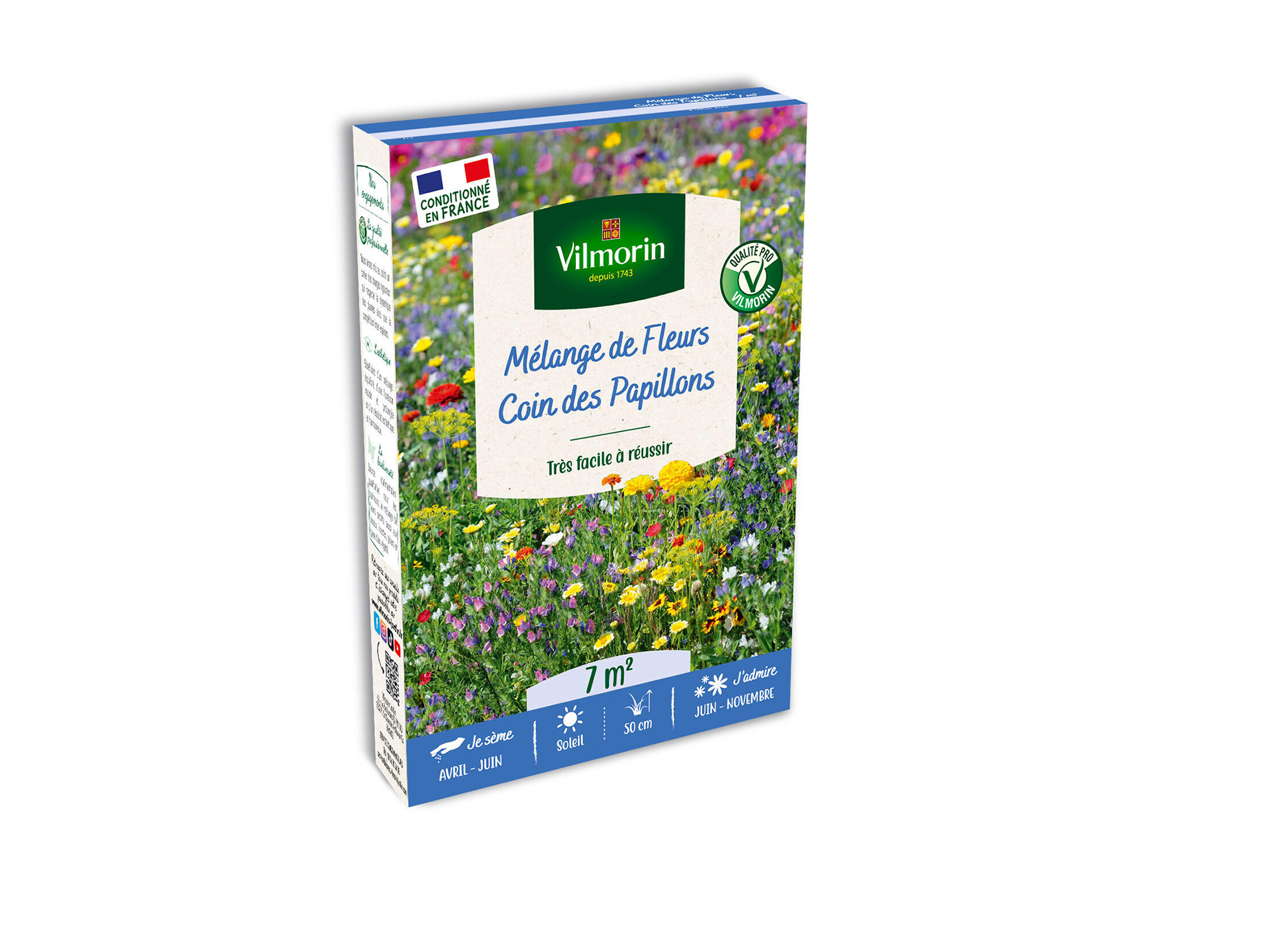 Mélange de fleurs GONDIAN coin papillons 7m²
