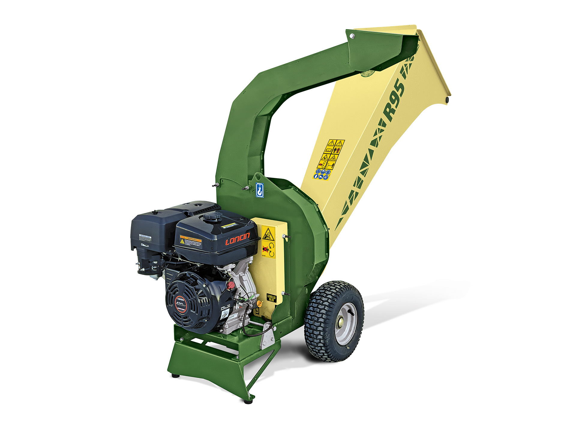 Broyeur de végétaux thermique NEGRI R95 G420 Ø70mm