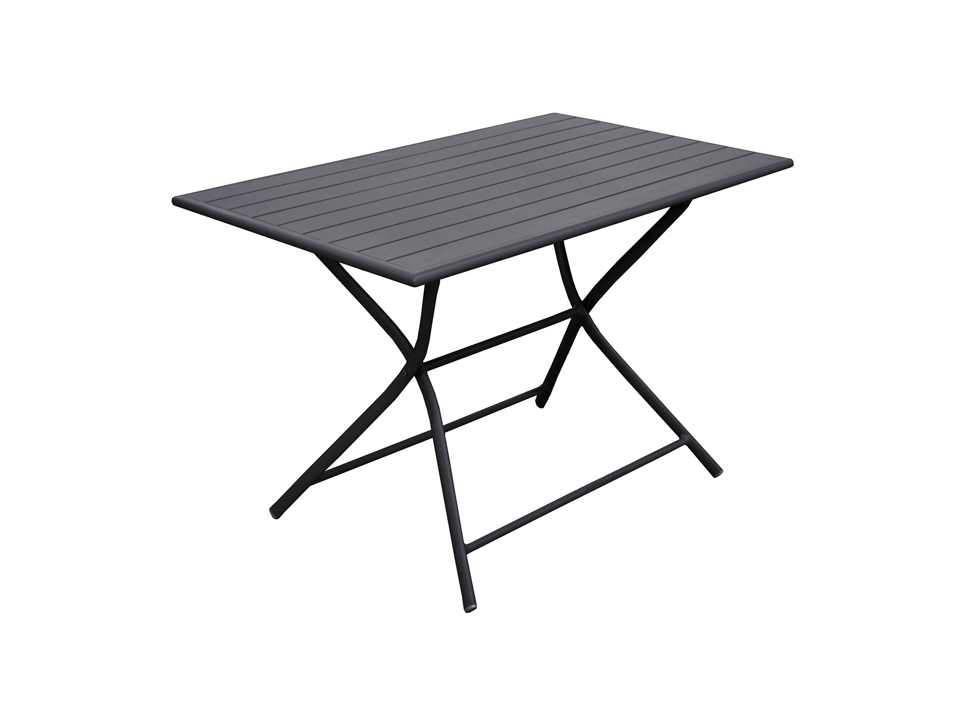 Table de jardin pliante aluminium 110x70 graphite Globe