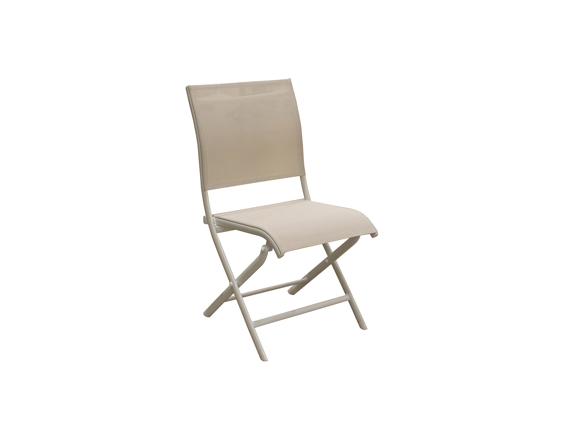 Chaise de jardin pliante aluminium toile Elégance graphite