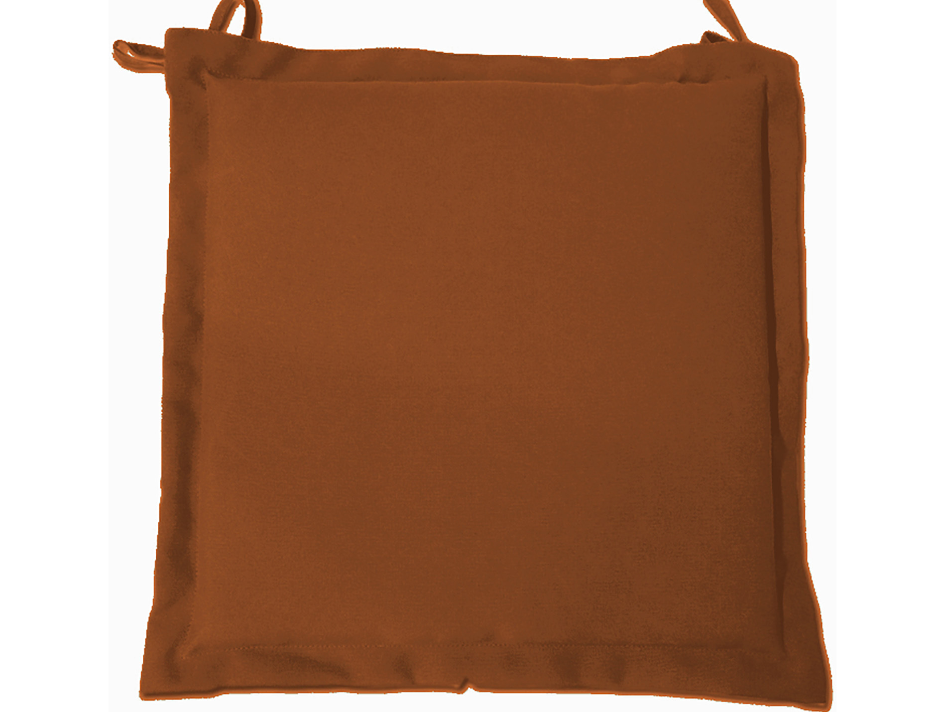 Coussin galette extérieur déhoussable 40x40 sienne