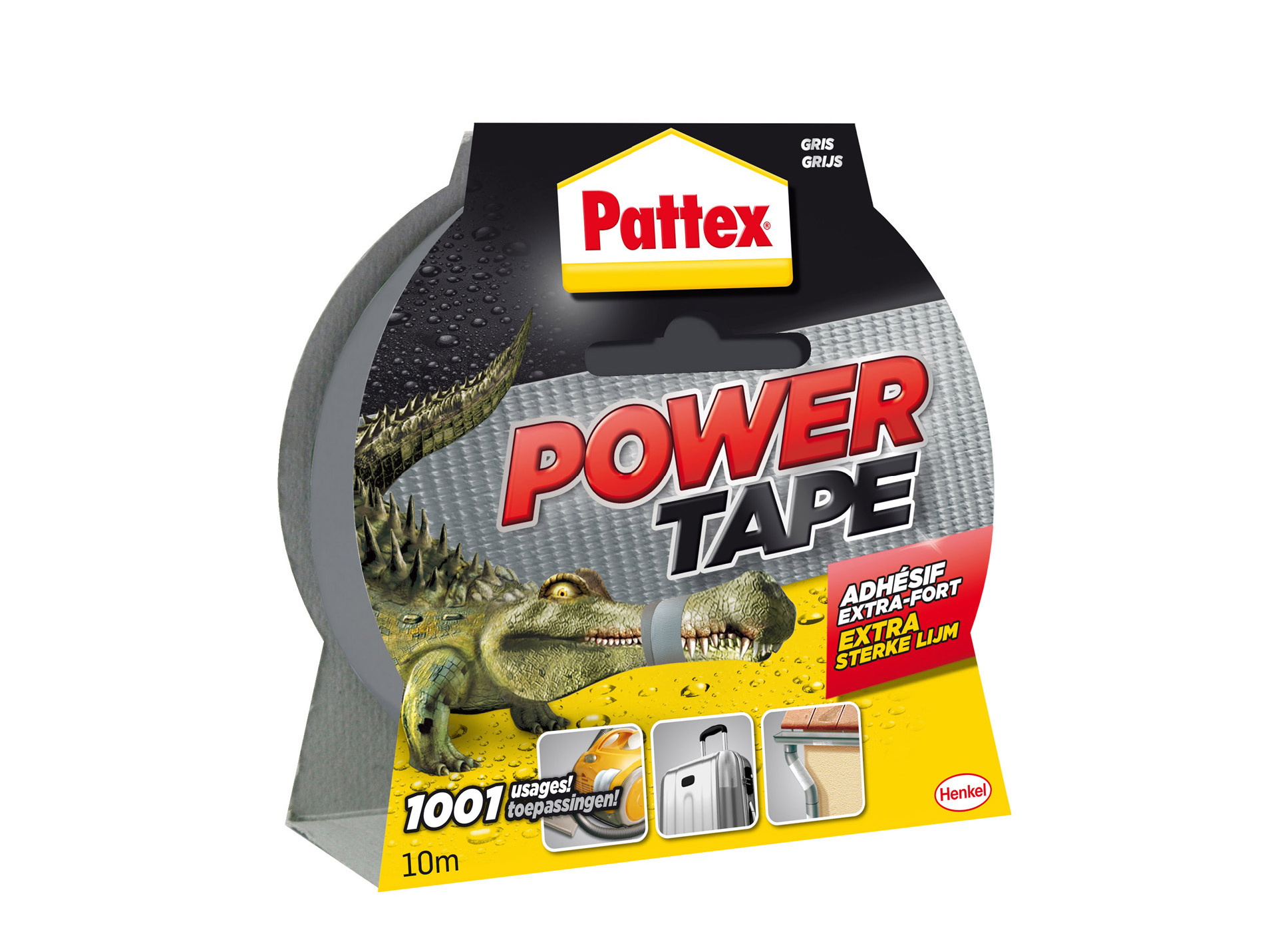 Adhésif LOCTITE Power tape gris l.50mm x L.10m