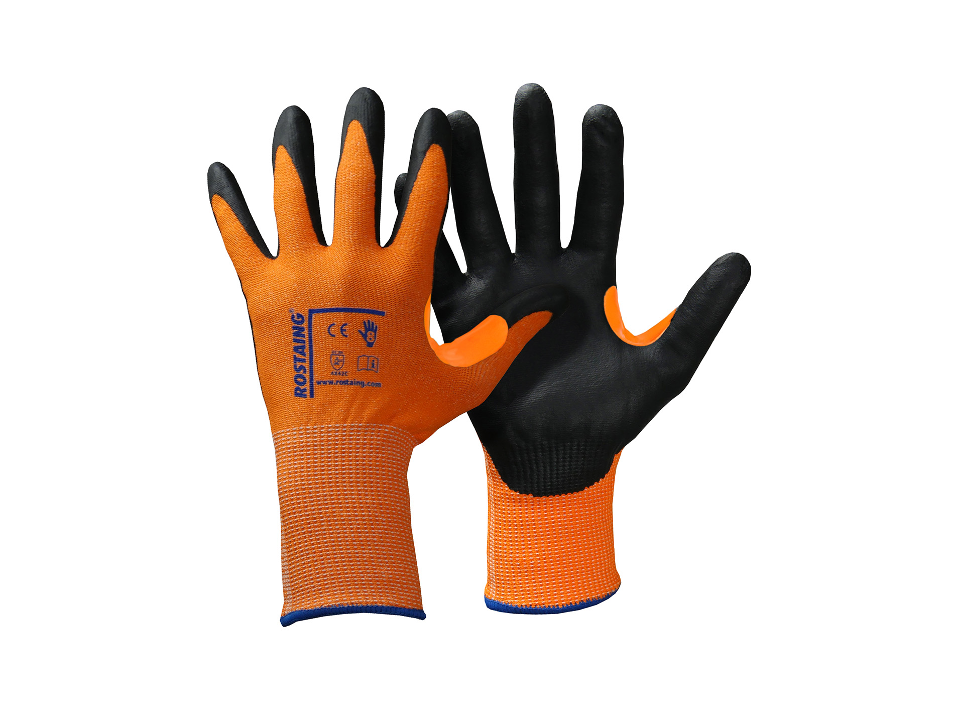 Gants ROSTAING Duranit-plus travaux coupants orange