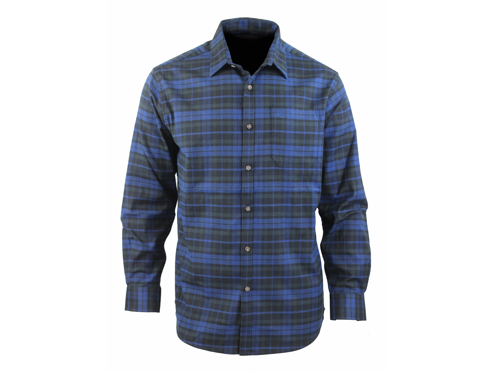 Chemise CHALLENGER Boston bleu/noir
