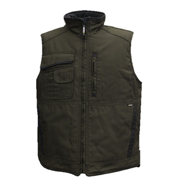 Gilet sans manches DASSY® Wayne Olive/noir