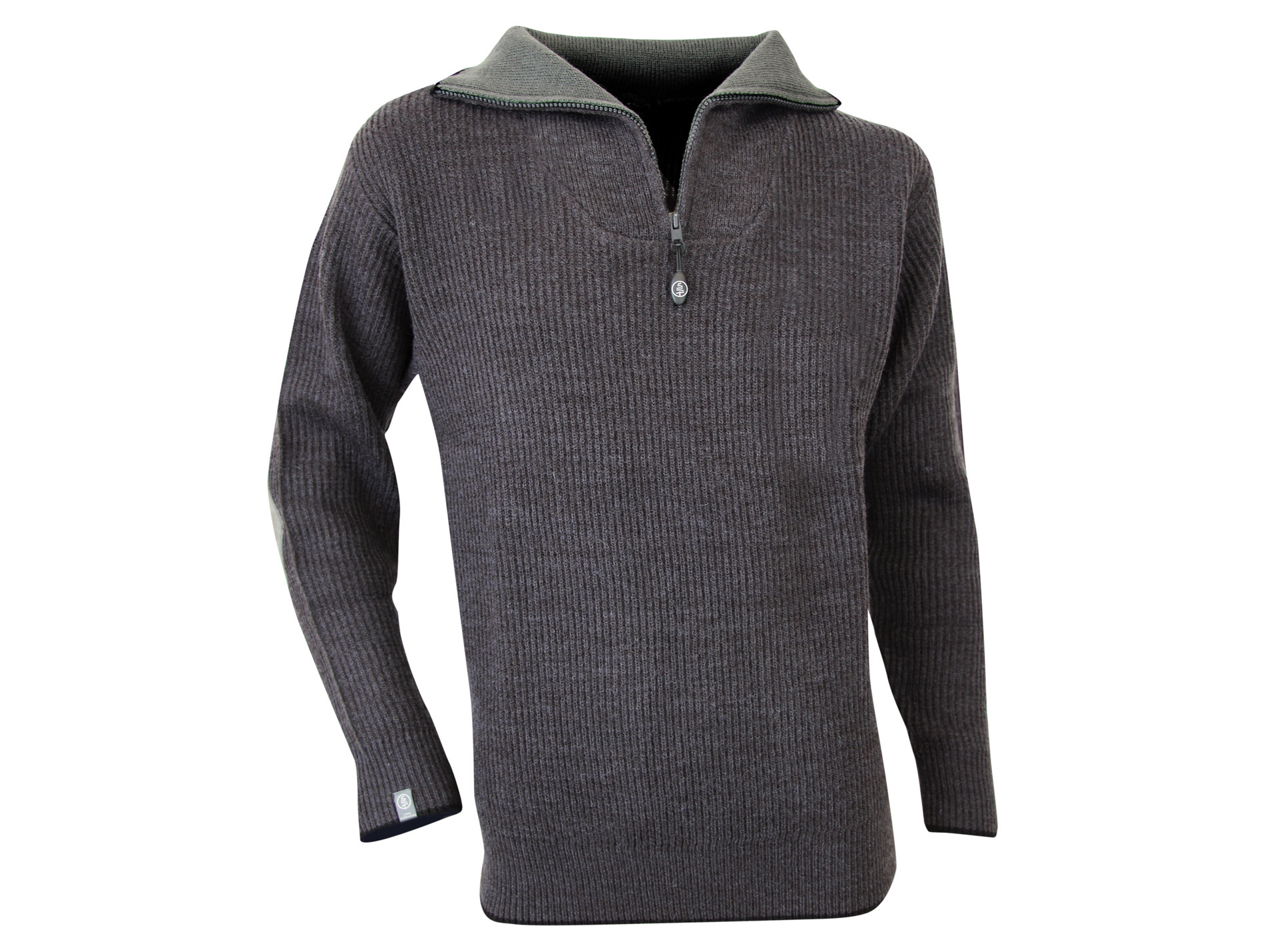 Pull col camionneur Cacao anthracite
